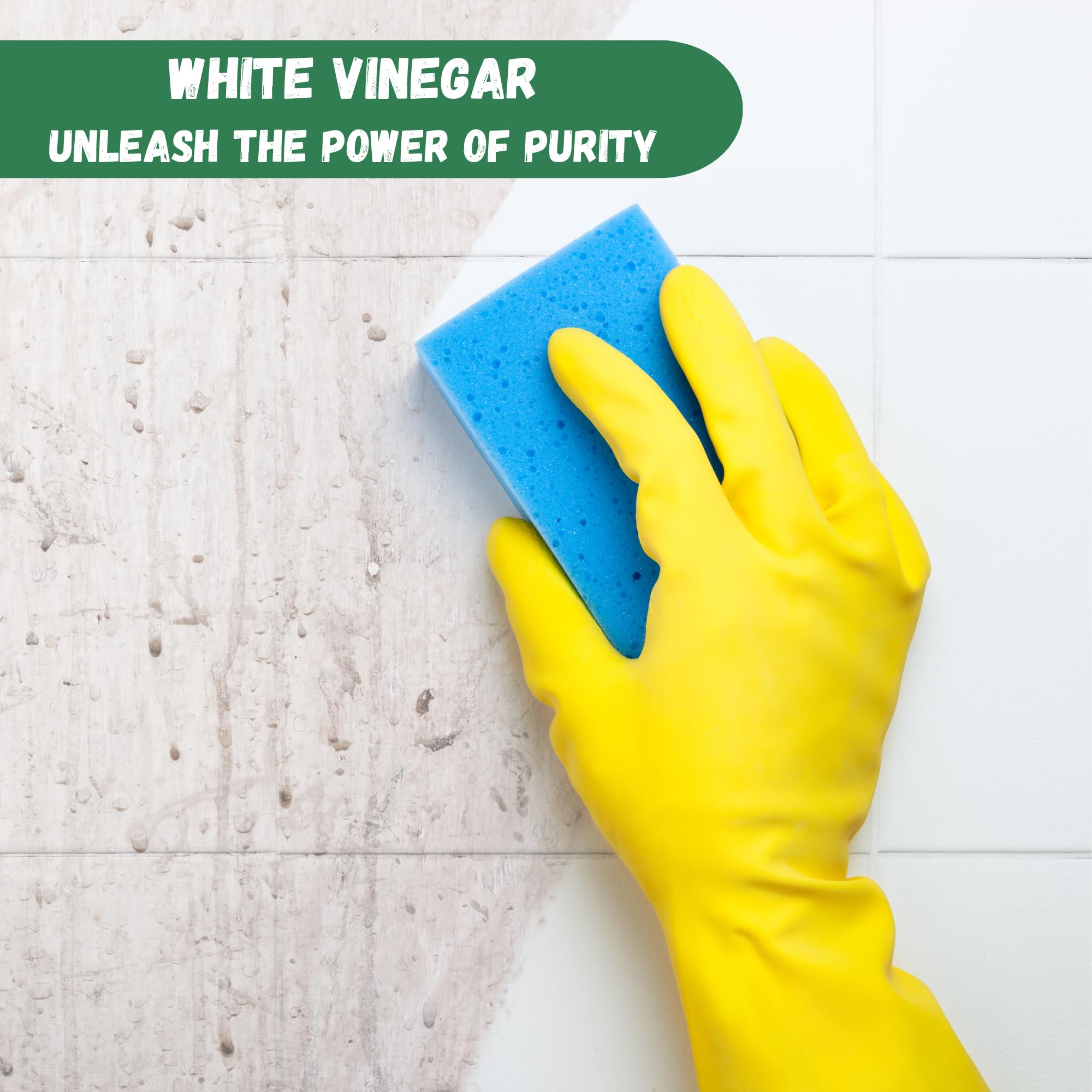 KROZ - 500ml White Vinegar Cleaning Spray with Lemon Scent 4