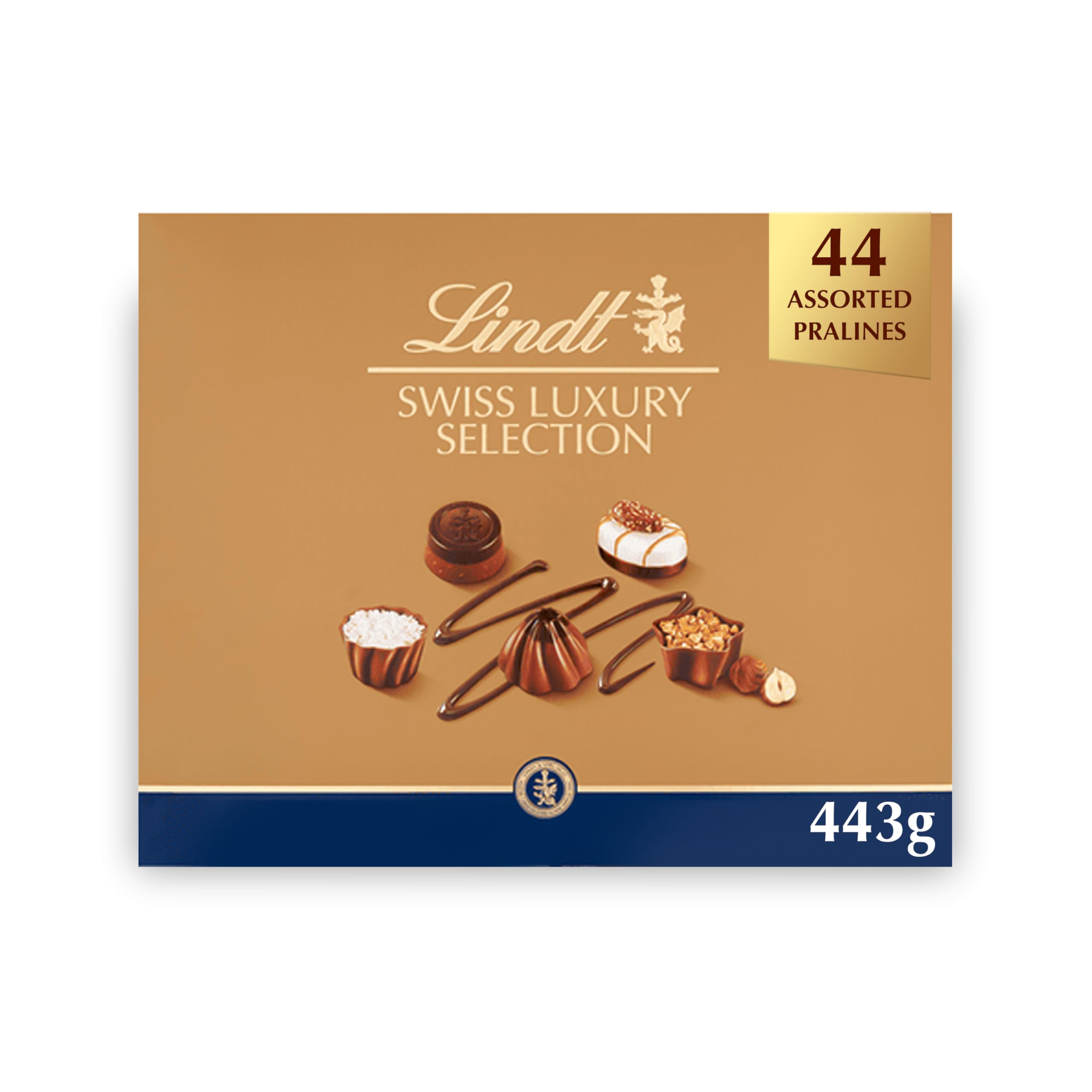 Lindt Swiss Luxury Selection Chocolate Gift Box - 443g Assorted Pralines 1