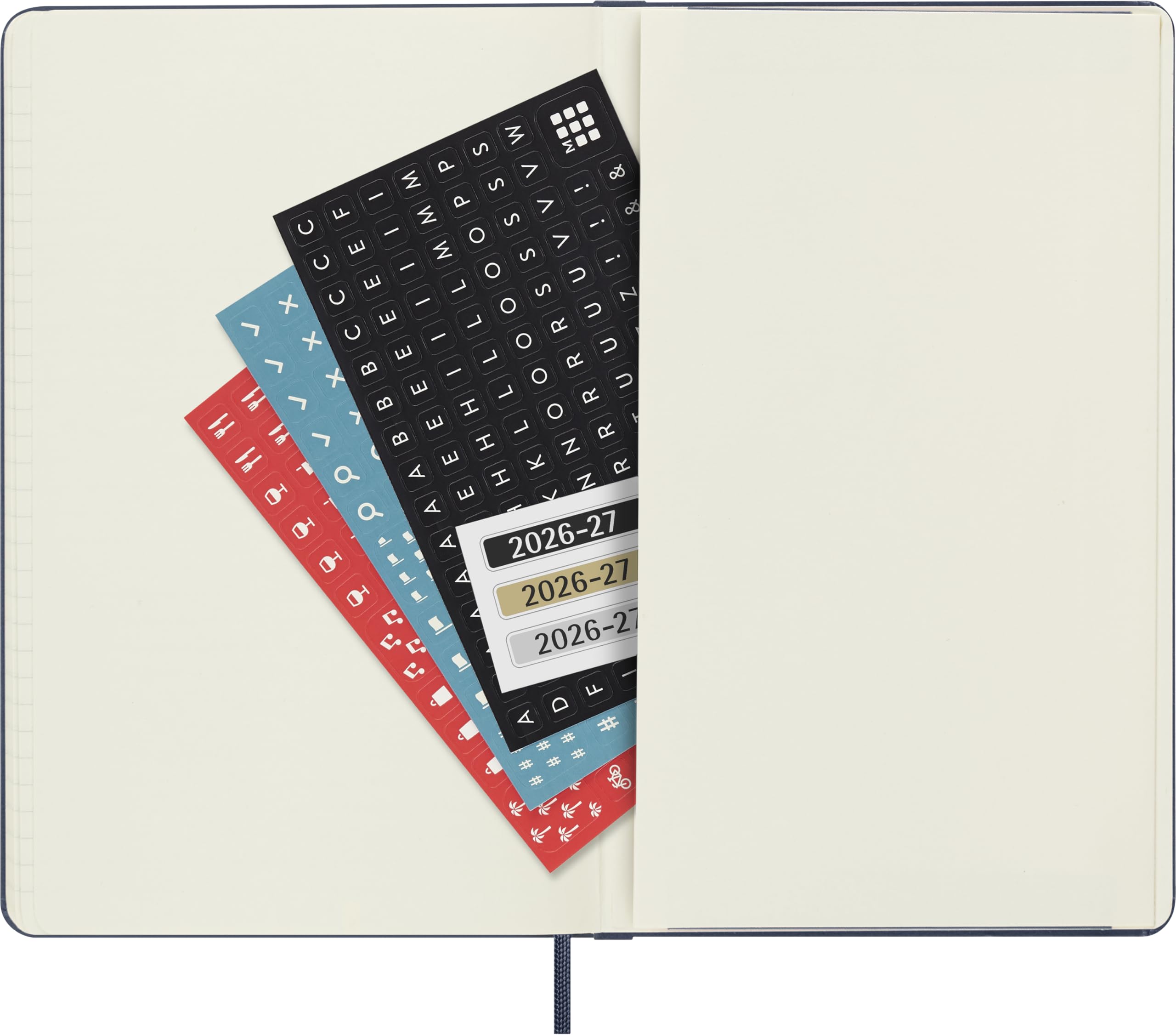 Moleskine Weekly Planner 2026-2027 - 18-Month, Large (13x21), Sapphire Blue Hardcover 6