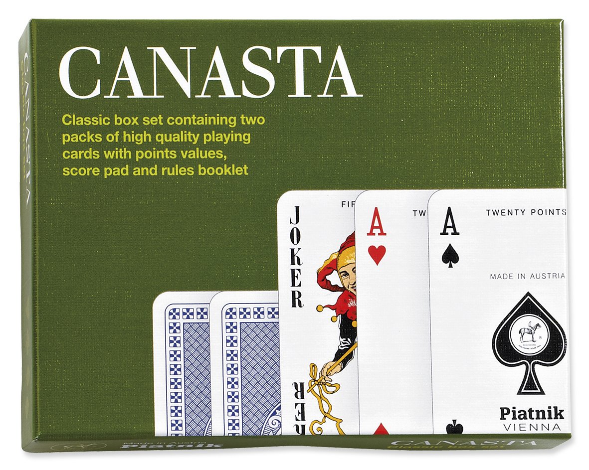 Piatnik Canasta Double Deck Playing Cards - 2 Decks, English Rules
