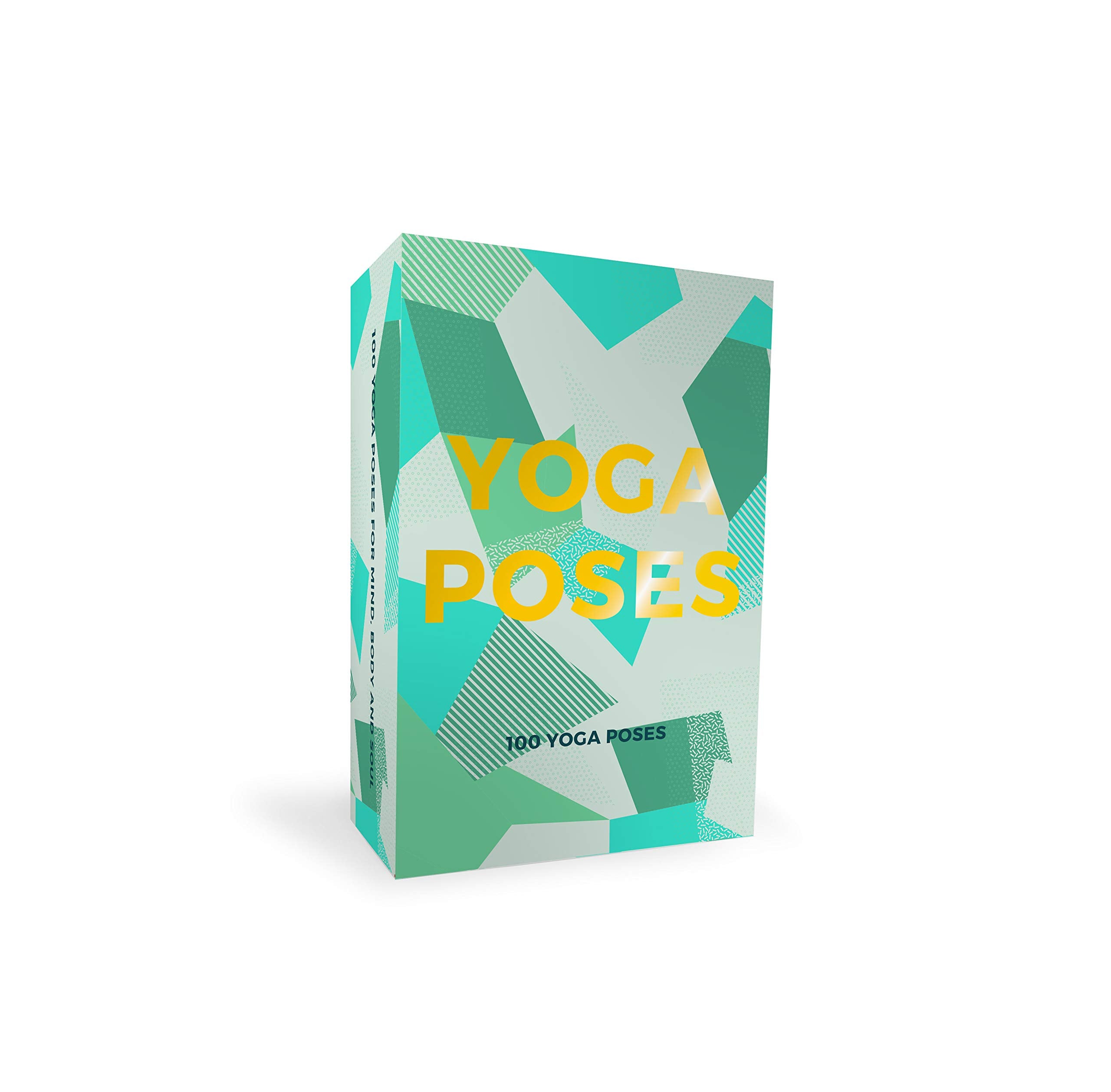 Gift Republic 100 Yoga Poses Cards - Portable Stress Relief Deck | Green | GR490055