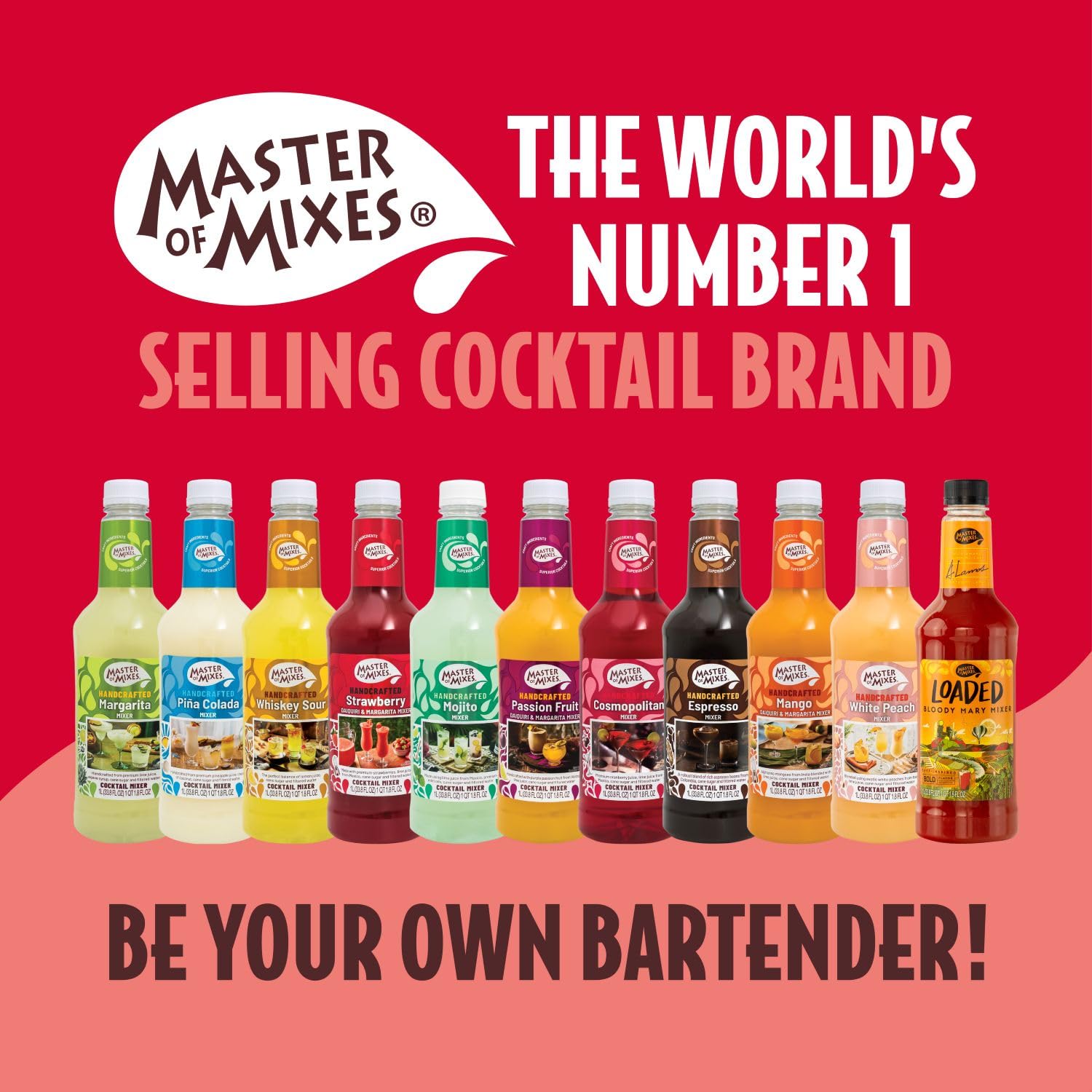 Master of Mixes Strawberry Daiquiri Cocktail Mixer - 1 Litre | Made with Real Strawberries & Lime Juice 6