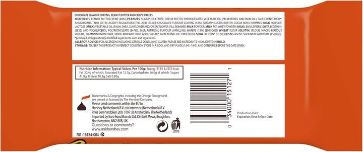 Reese's - Peanut Butter Sticks Pack of 20 (42g Each) - Chocolate Covered Wafer Snacks