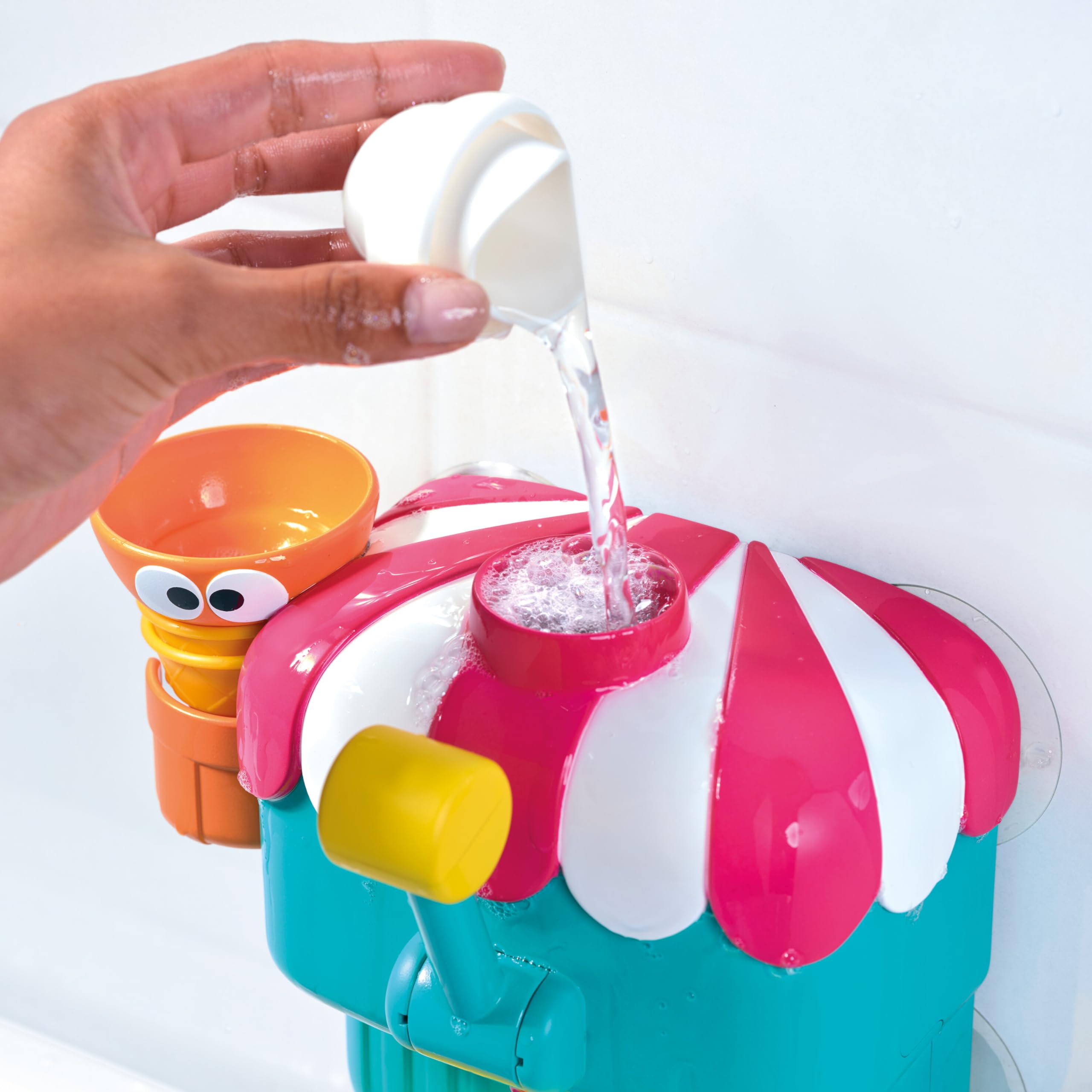Toomies Foam Cone Factory Deluxe Bath Toy - Wall Mounted Ice Cream Maker for Toddlers 18M+ 3