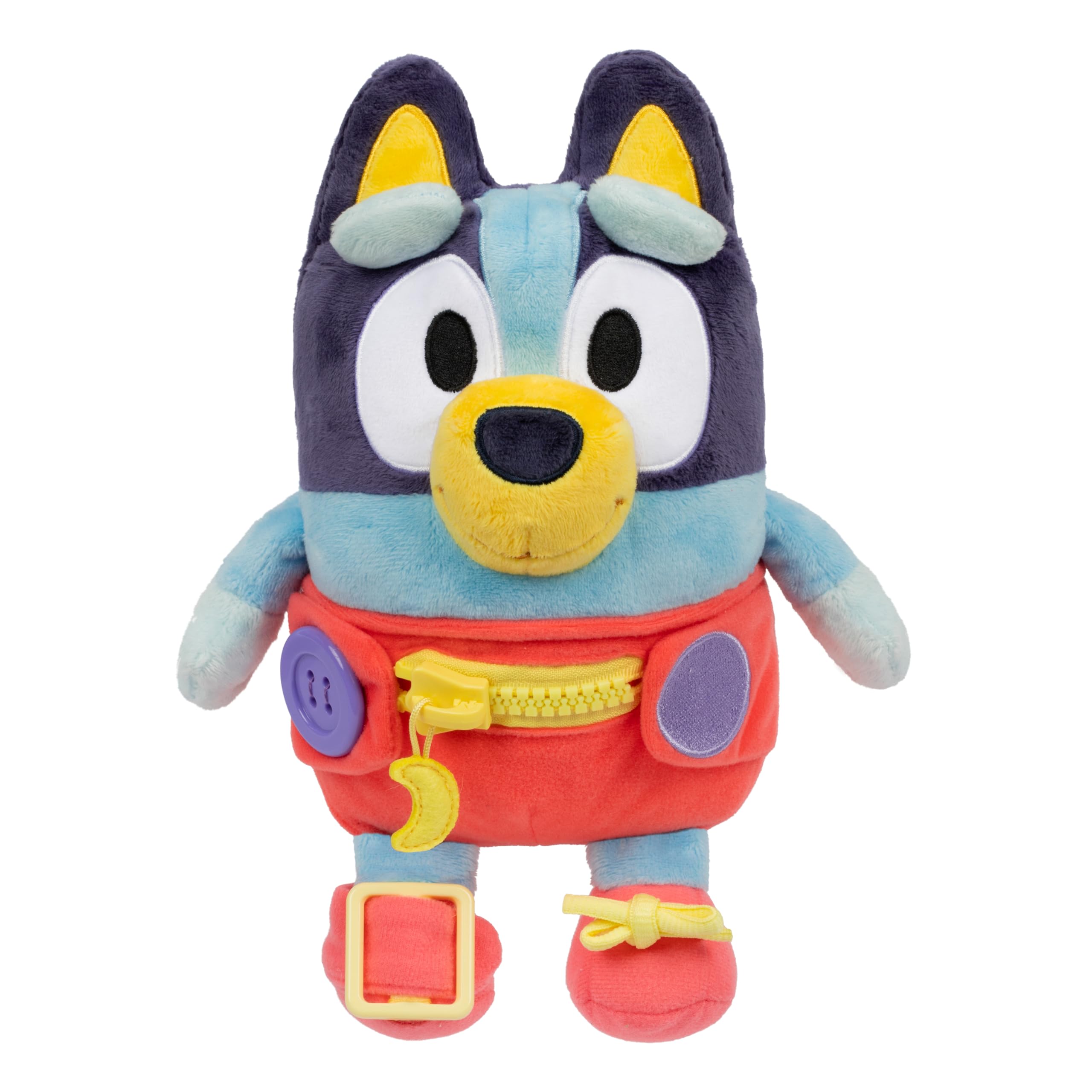 Bluey Dress & Play Baby - Fine Motor Skills Plush Toy for Toddlers 36 Months+