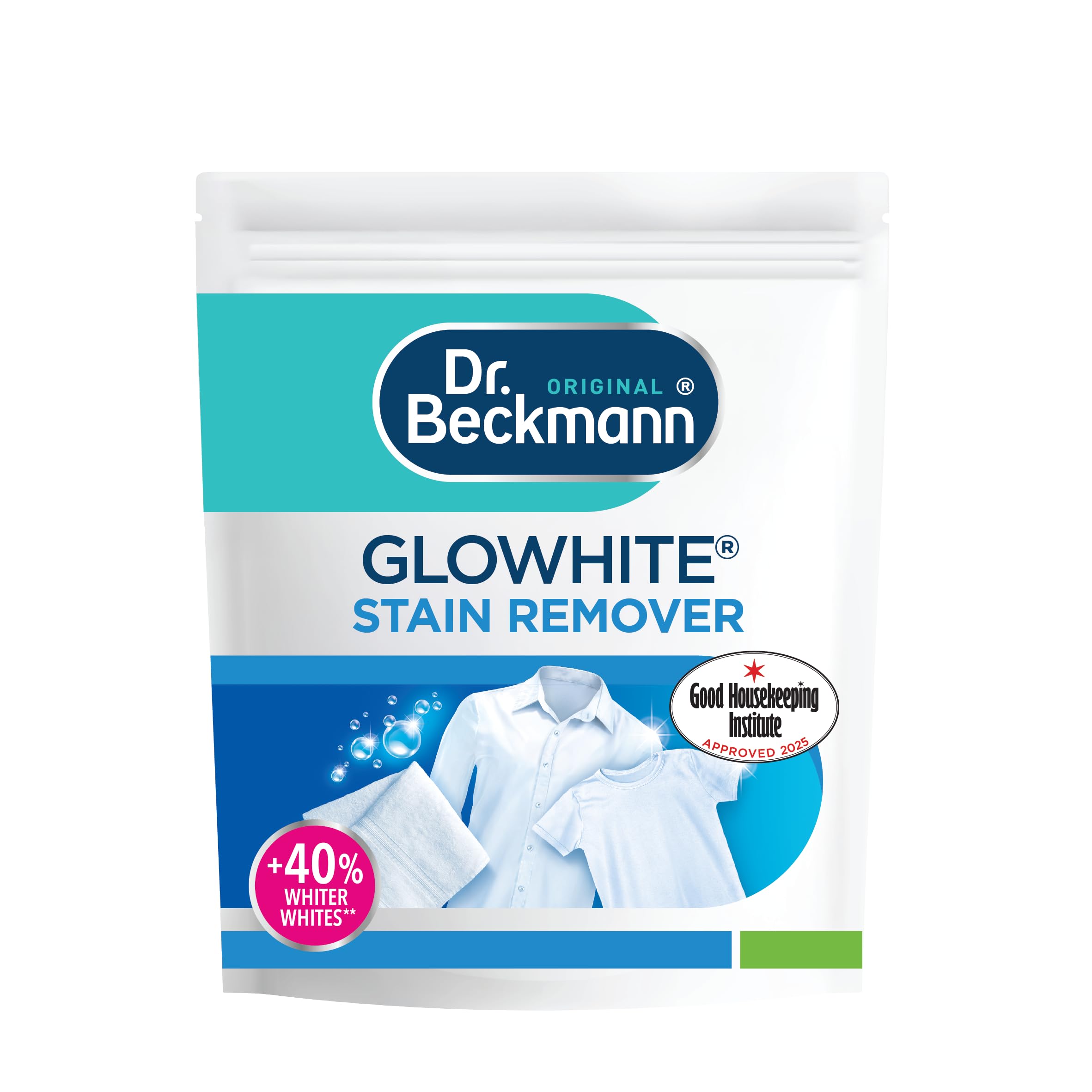 Dr. Beckmann Glowhite Whitening Booster Powder for White Laundry Stain Remover 400g