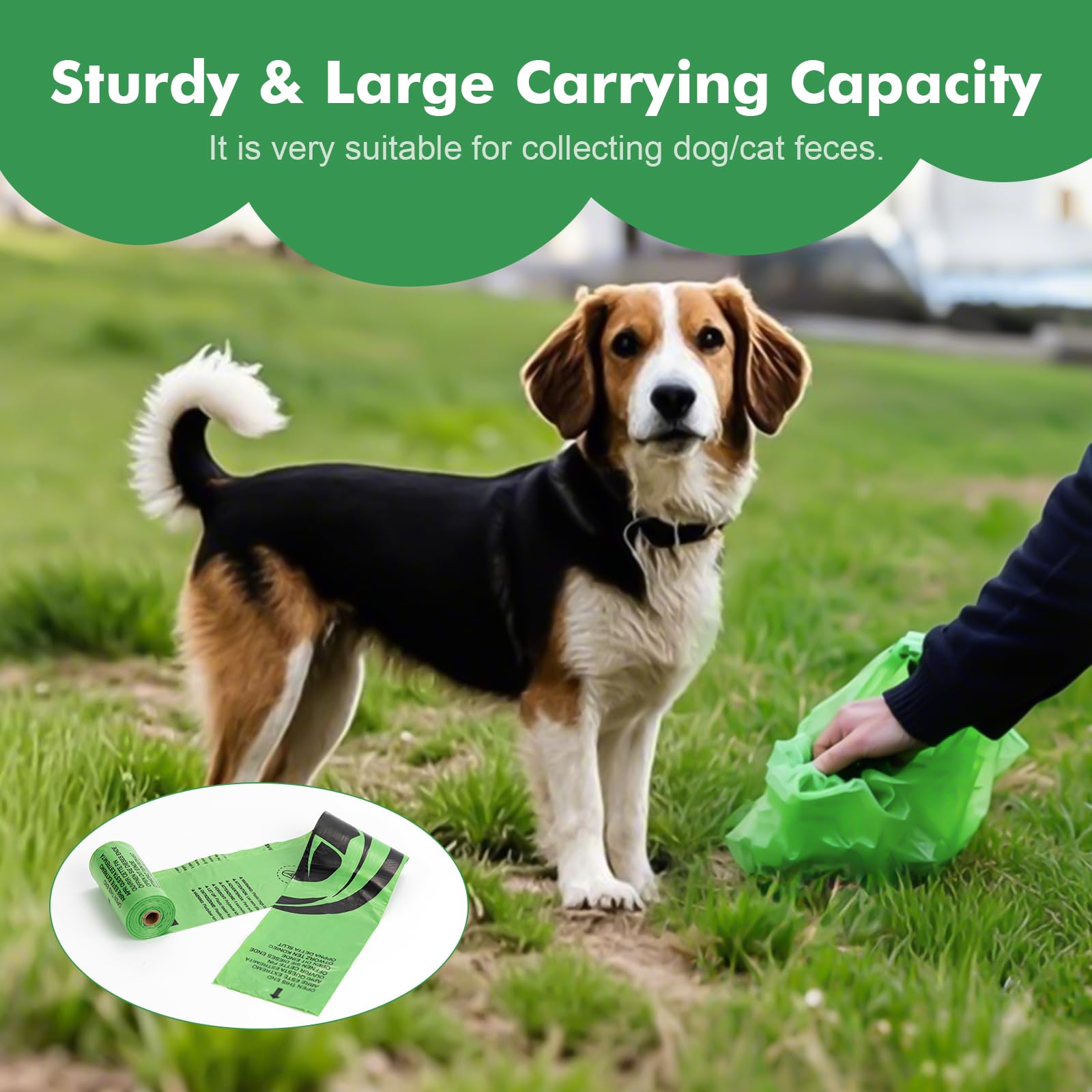 REVER GH51 Biodegradable Dog Poop Bags with Lavender Scent, 300 Extra Thick Bags 2