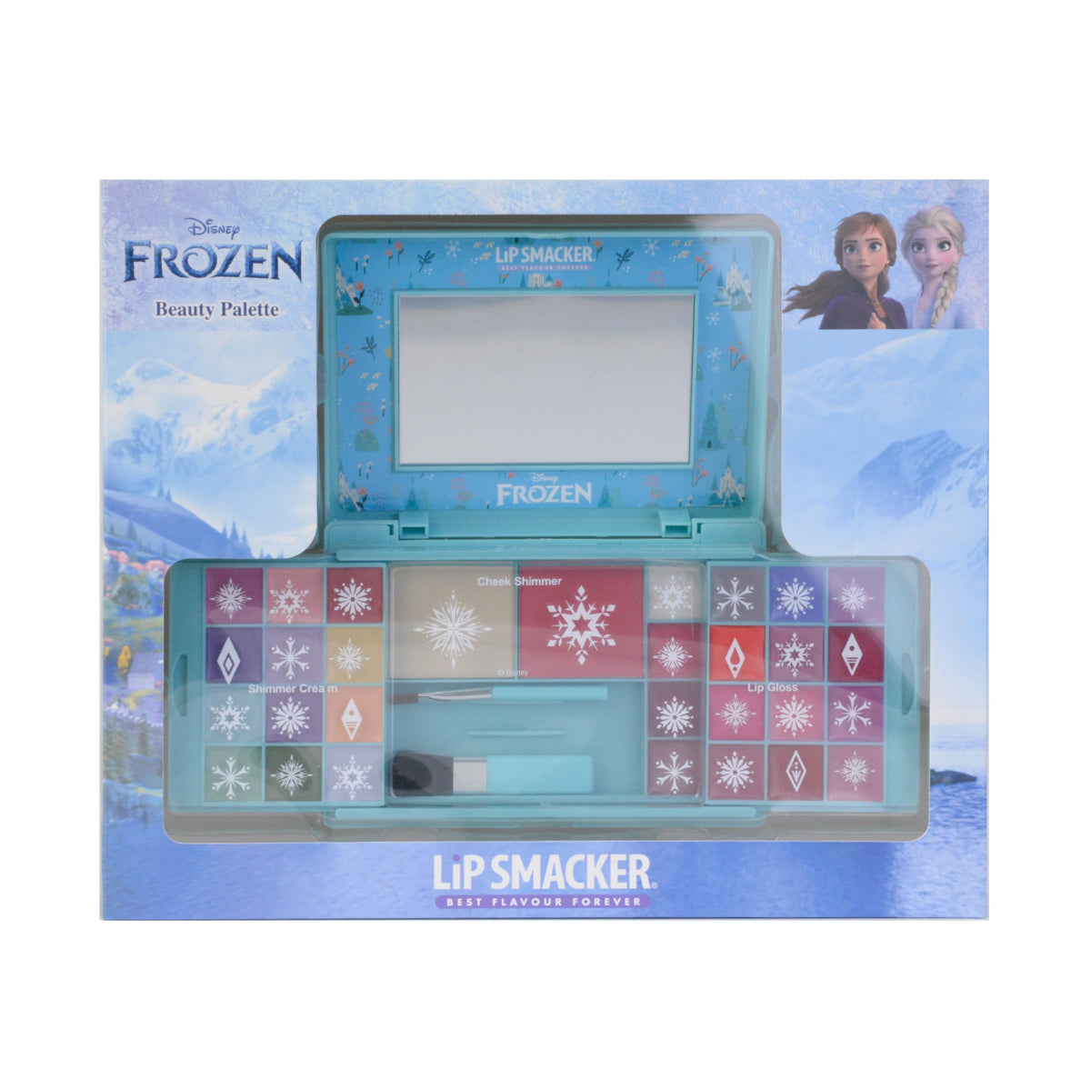 Lip Smacker Frozen Beauty Palette Make-up Gift Set - 30+ Pieces, Lip Glosses and Shimmer Creams