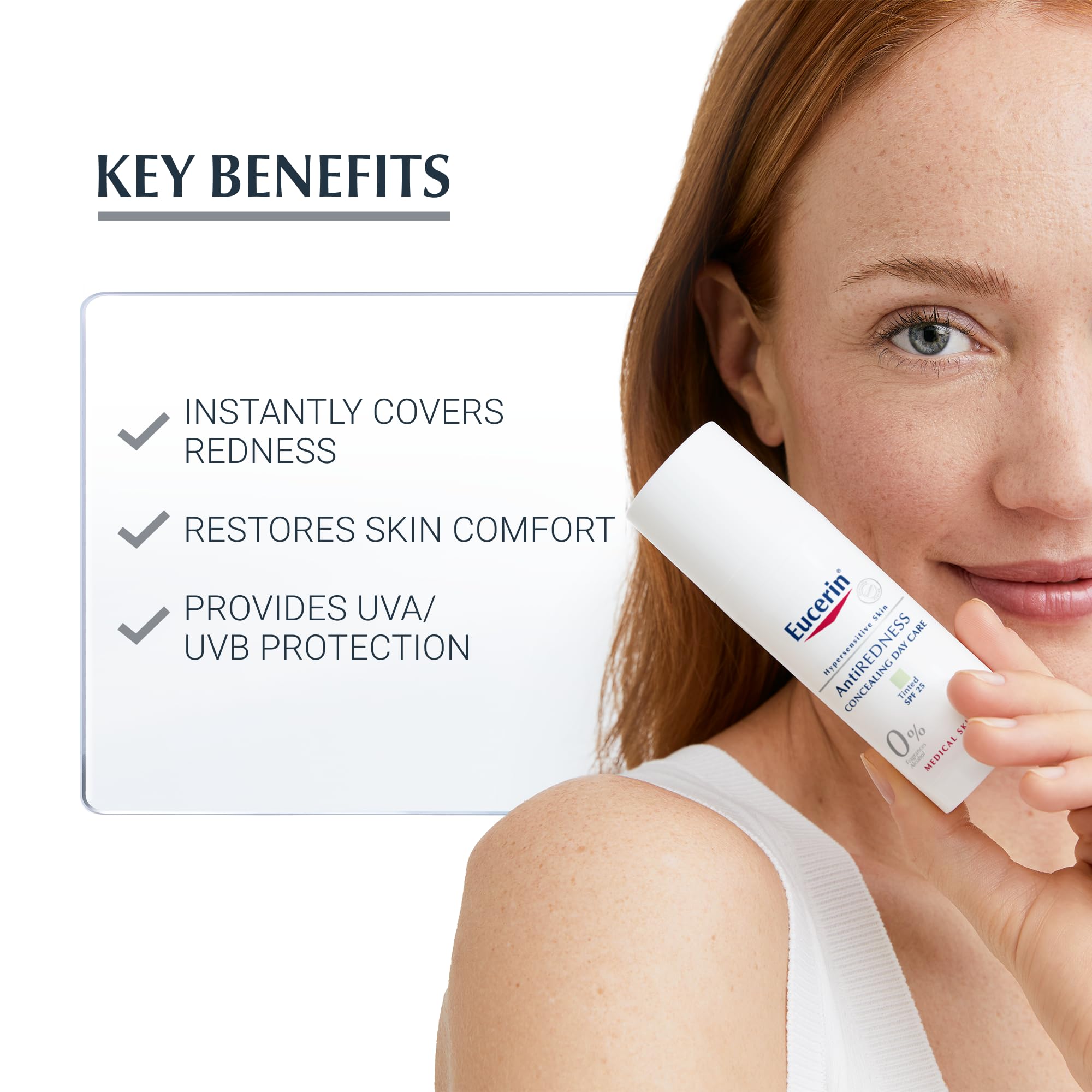 Eucerin AntiRedness Concealing Day Cream SPF 25 - Instantly Soothes & Conceals Redness | 50 ml 2