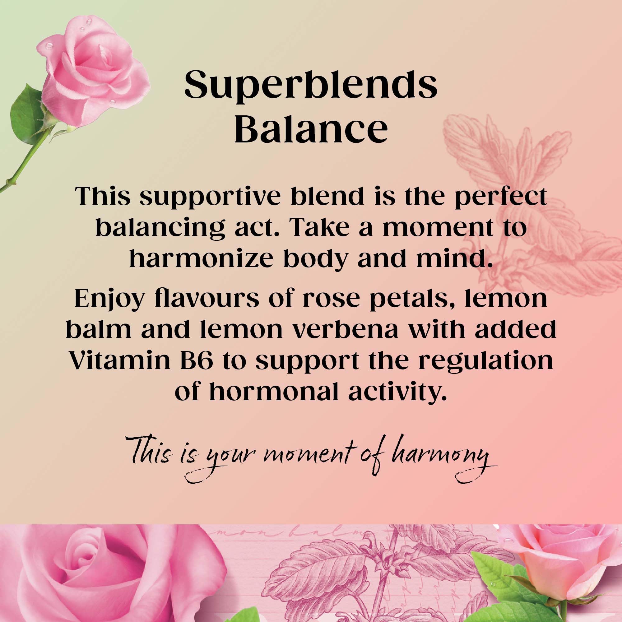 Twinings Superblends Balance Herbal Tea with Vitamin B6 - Rose & Lychee, Caffeine Free | 4 Pack of 20 Tea Bags 2