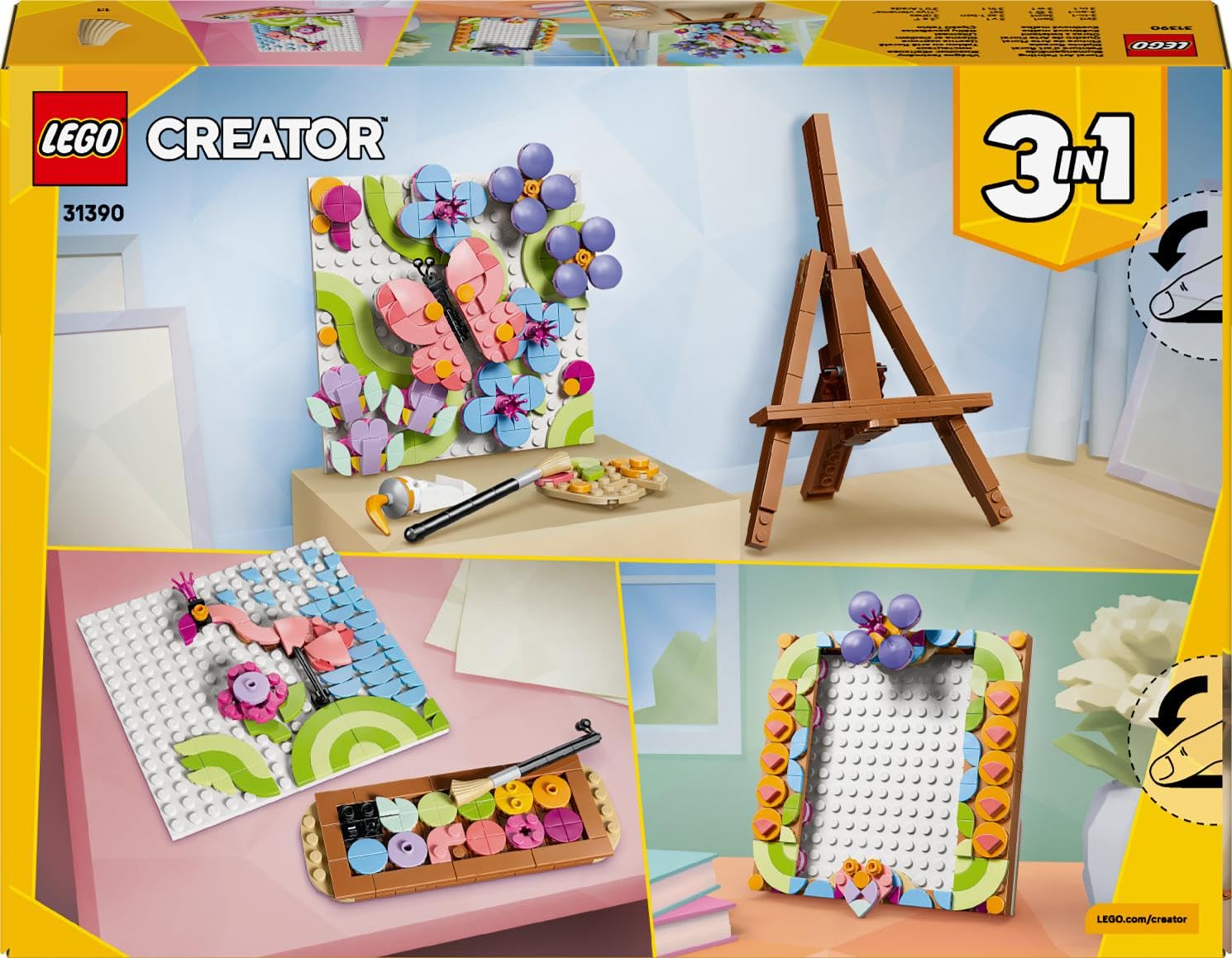 LEGO Creator 3 in 1 Floral Art Decor Painting Toy 31390 | Ages 8+ | 3 Models in 1 7