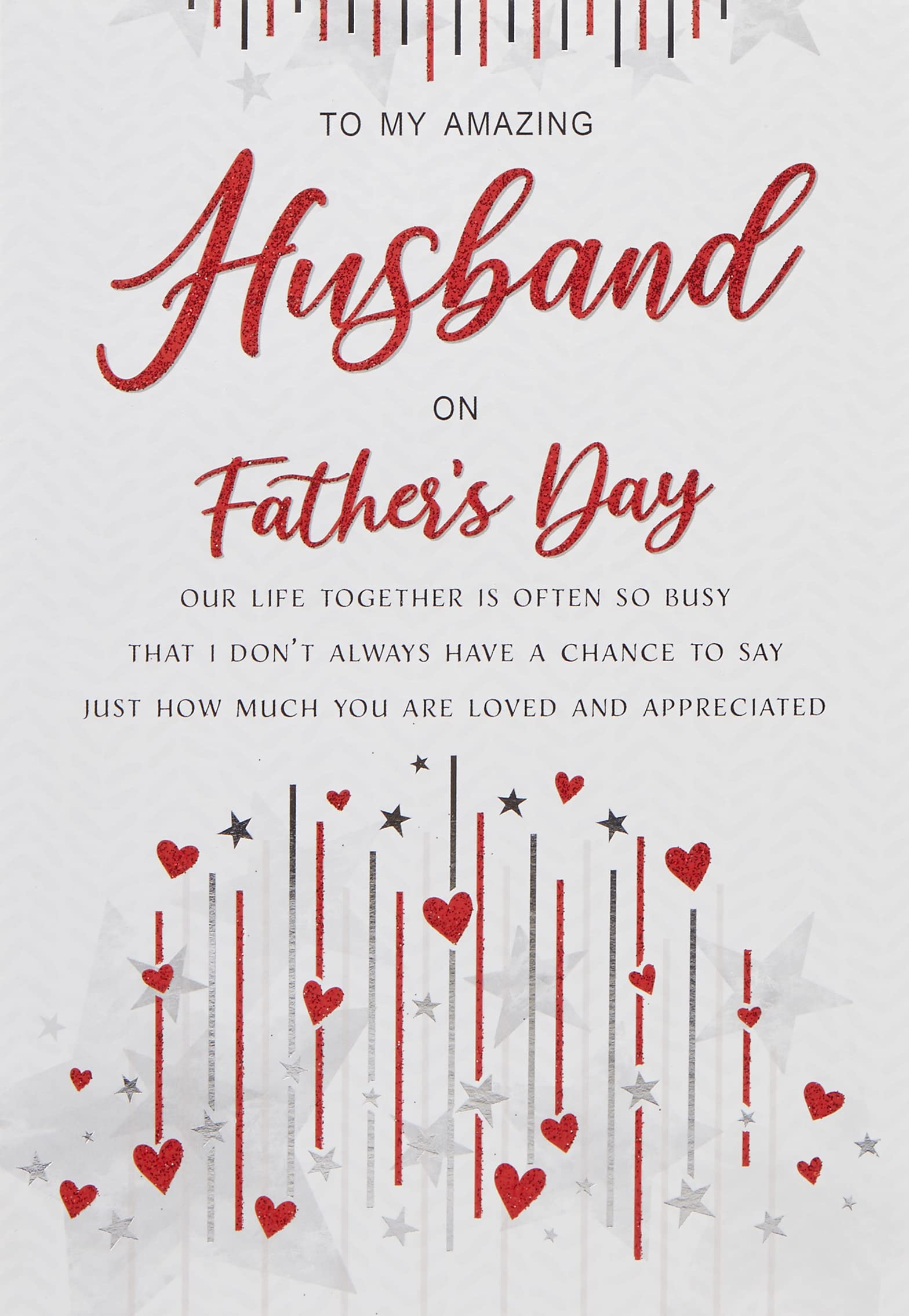 Piccadilly Greetings Husband Father's Day Card - 9 x 6 Inches | Multicolor