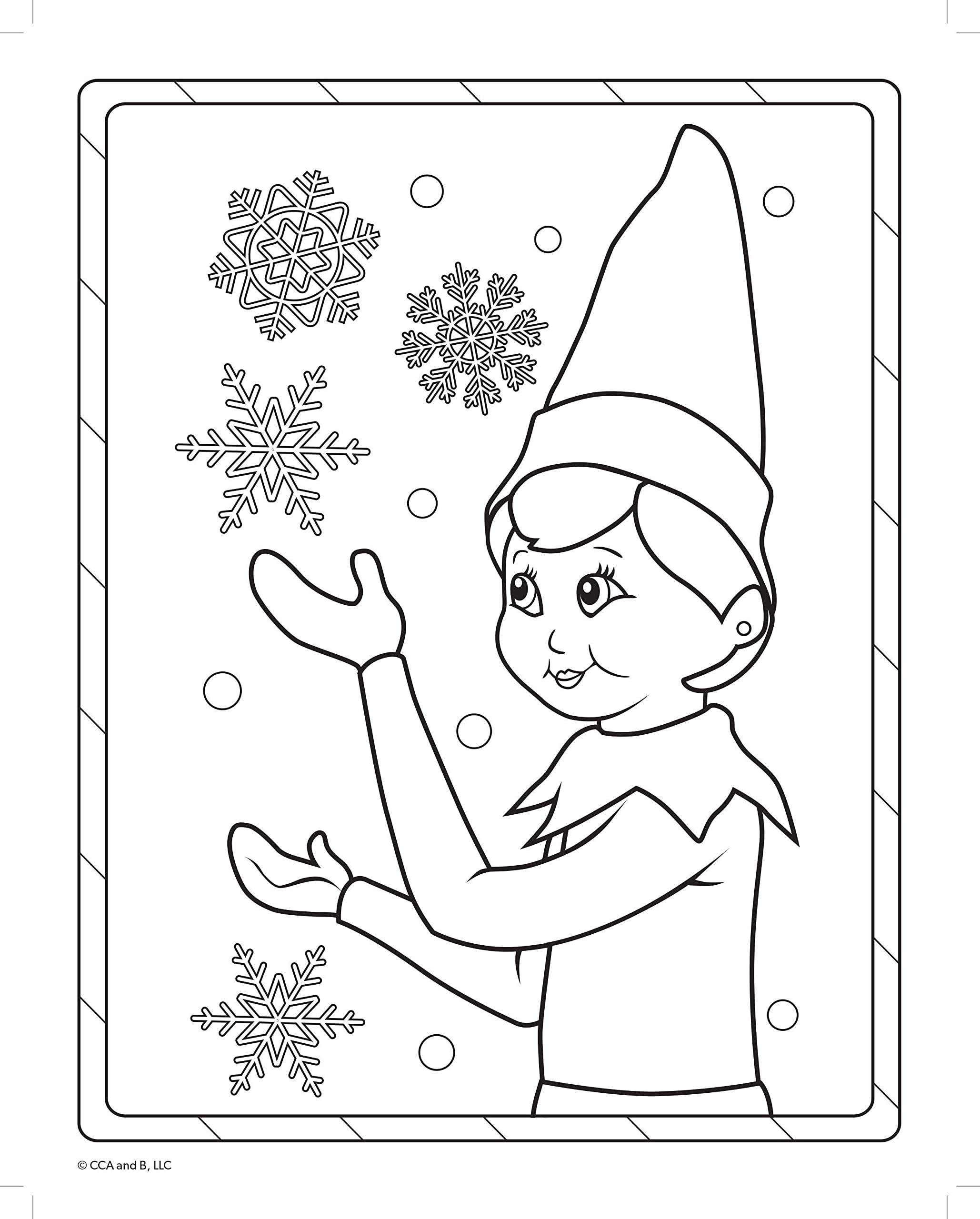 Elf on the Shelf Christmas Activity Pack - Coloring, Sticker & Activity Books with 100+ Reusable Stickers