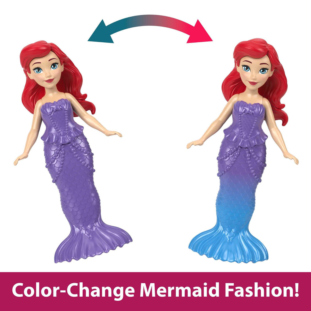Disney Princess Ariel Stackable Castle Doll House Playset with Doll & Flounder Figure