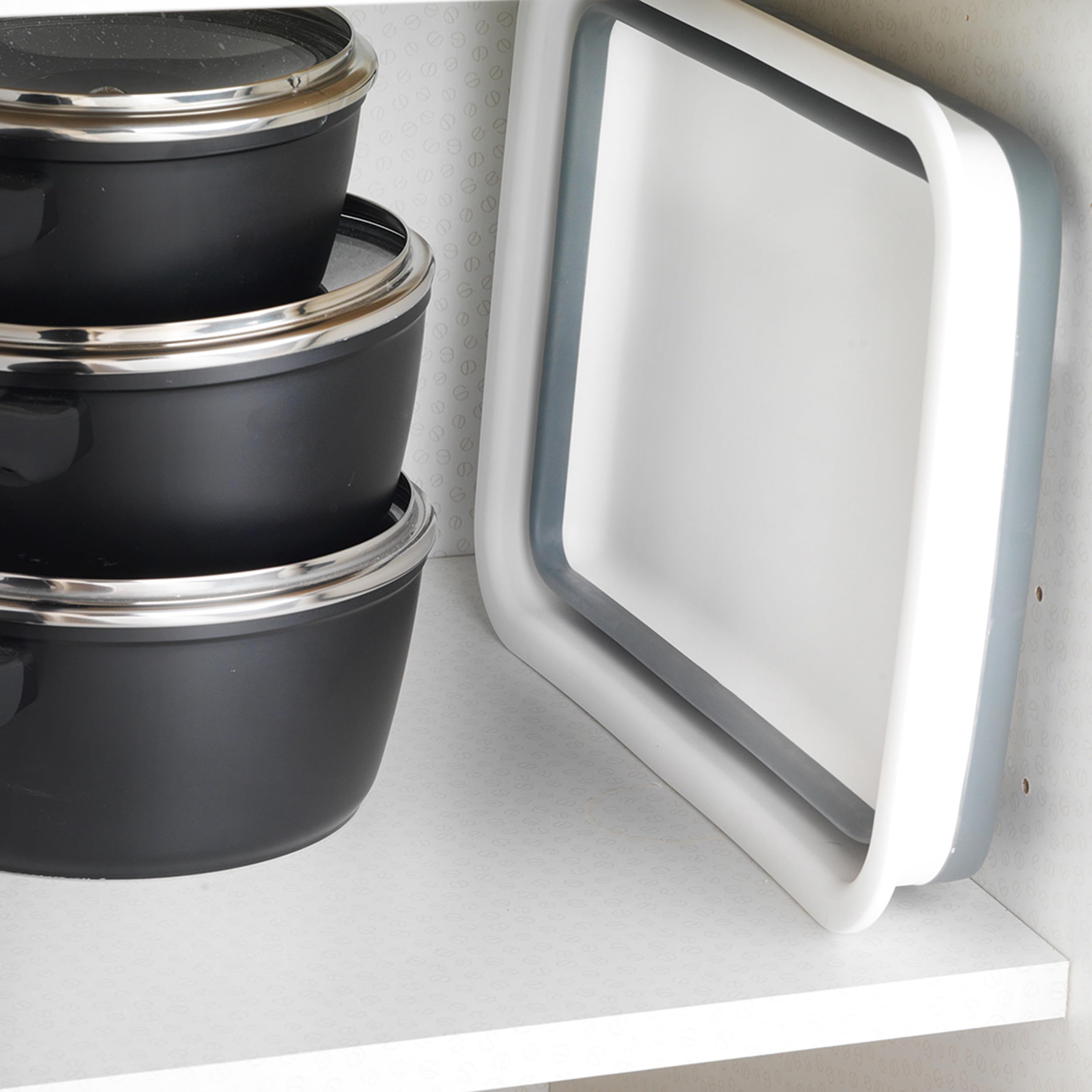 Beldray Collapsible Washing Up Bowl - Foldable Dish Basin for Camping, Kitchen Sink Use | Grey Plastic 8