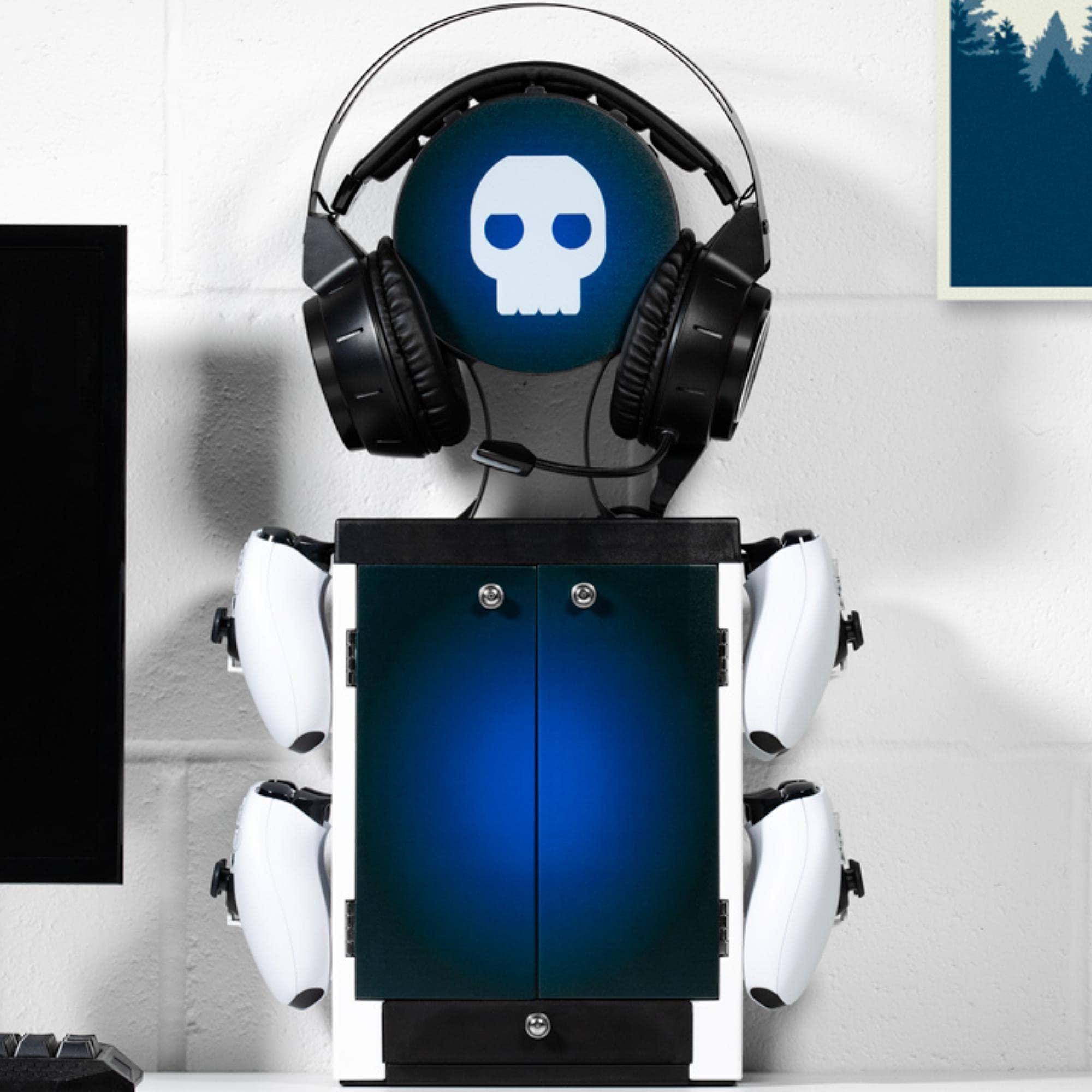 Numskull PS5-Inspired Gaming Storage Stand – Holds 10 Games, 4 Controllers, Headset & Accessories 5