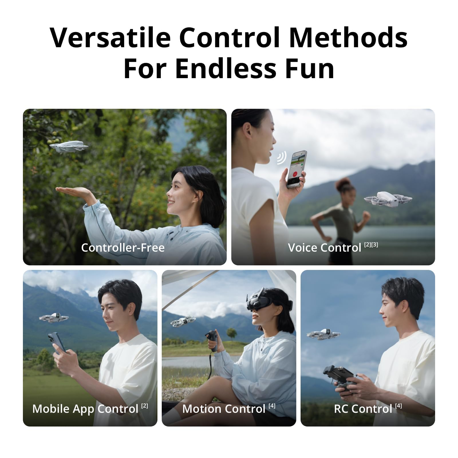 DJI Neo Motion Fly More Combo - 135g Mini Drone with 4K UHD Camera, Subject Tracking, Palm Takeoff, 3 Batteries & RC Motion 3 9
