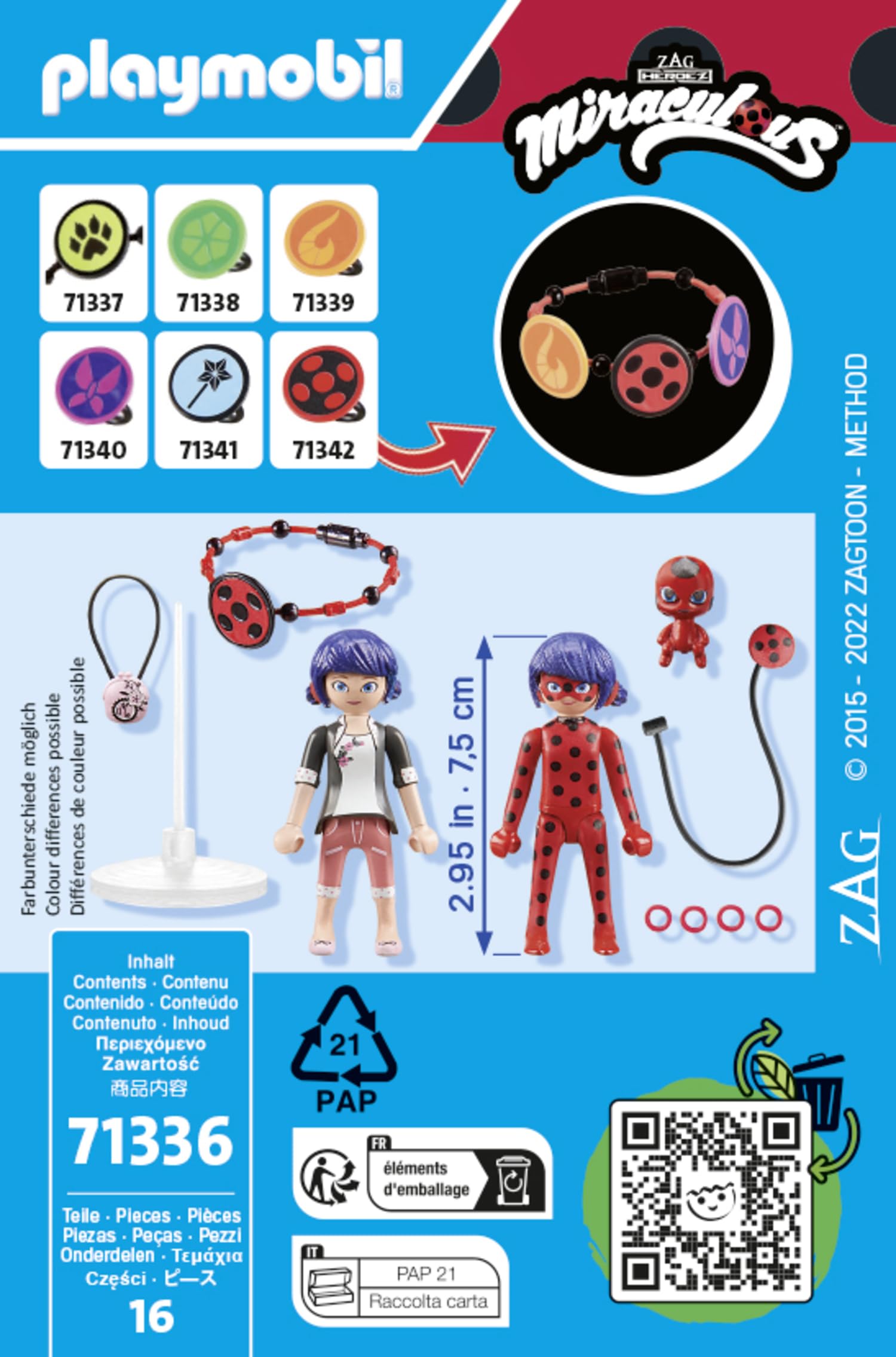 Playmobil Miraculous: Marinette & Ladybug Playset 71336 - Ages 4+ 5