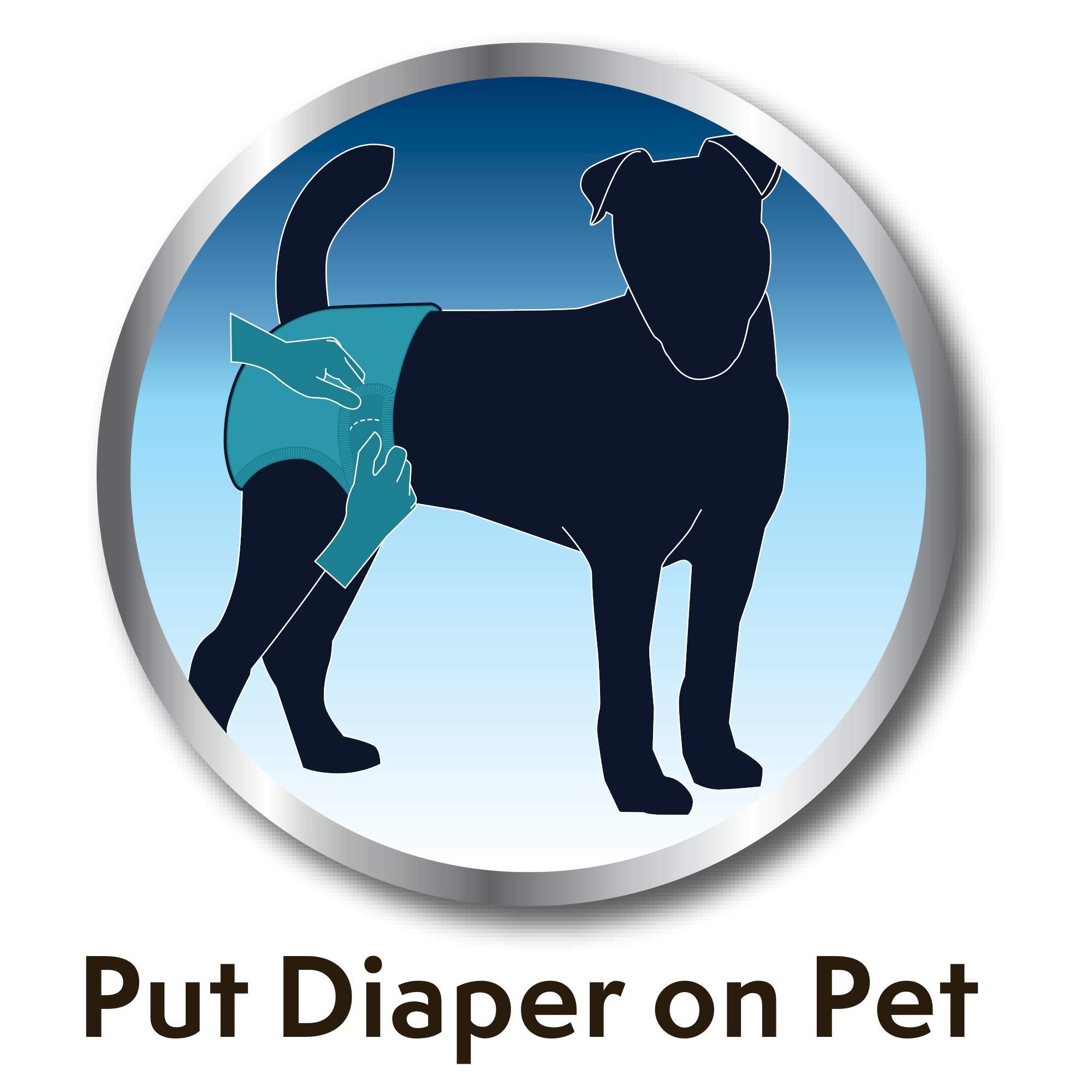 Simple Solution Disposable Dog Diaper Liners - Ultra-Absorbency | Pack of 22 4