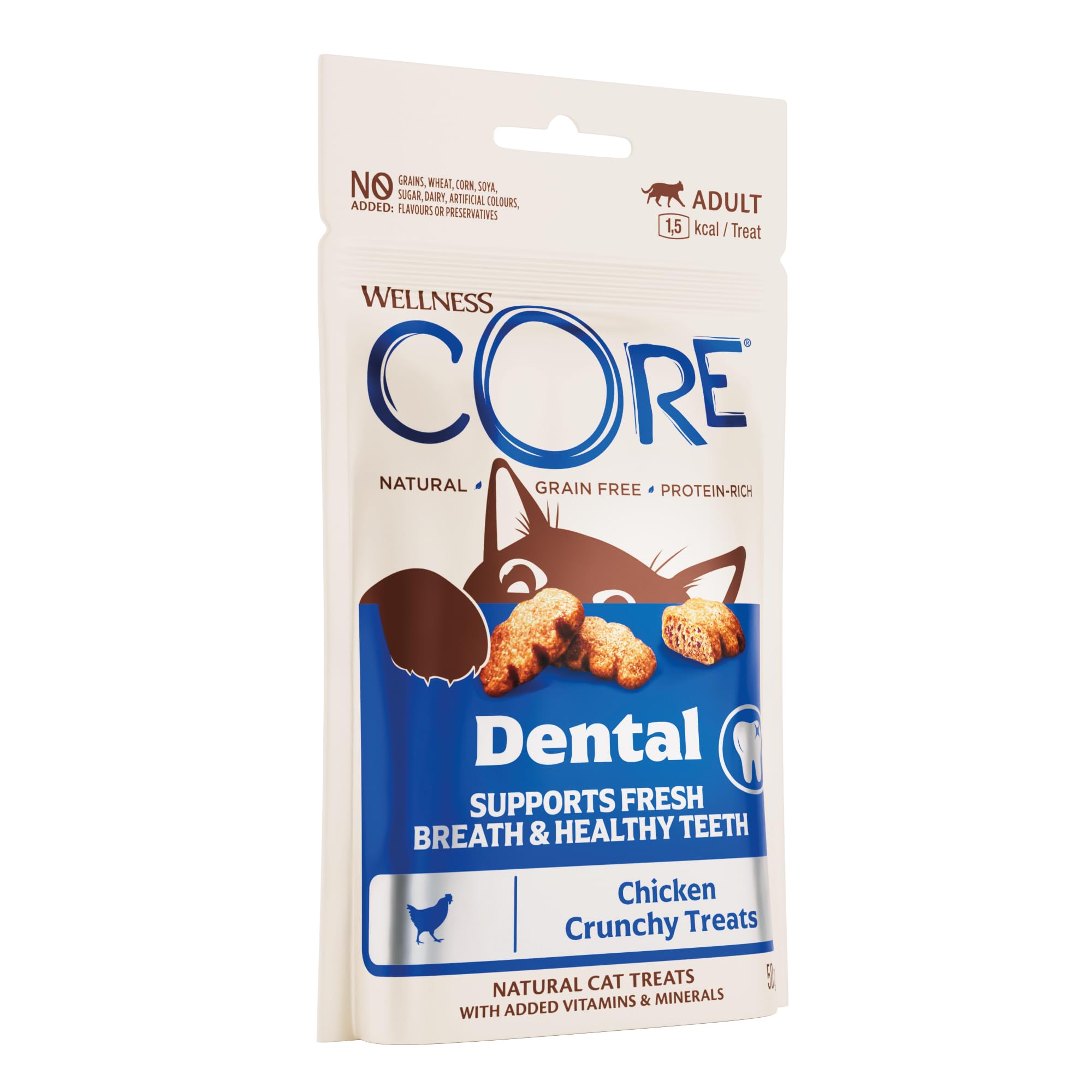 Wellness CORE Dental Treats - Grain Free, Dental Health Support | 50g