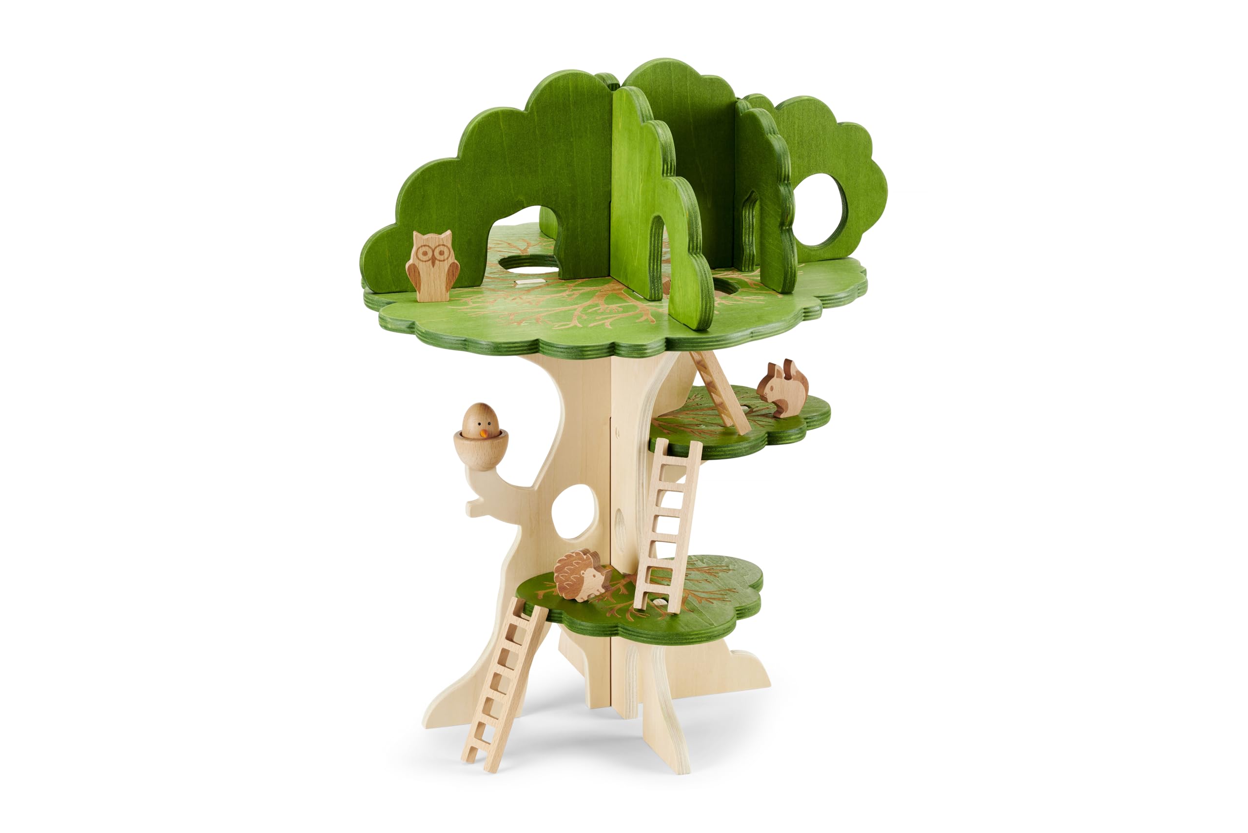 tickit Woodland Trail Tree House - 3-Tier Wooden Playset for Ages 3+ 1