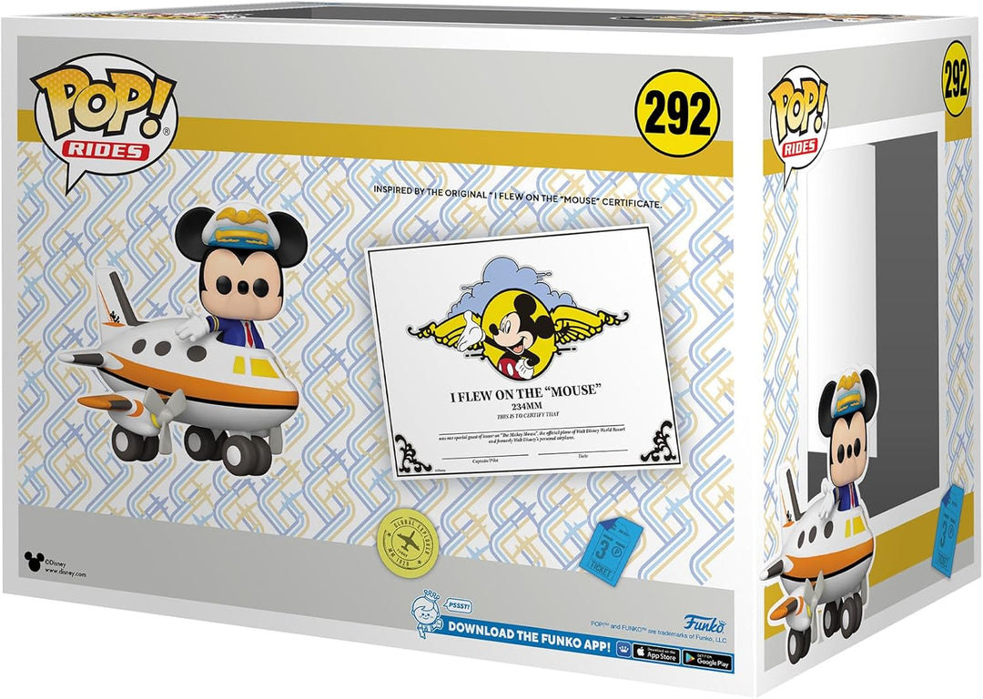 Funko Pop! Rides Disney - Mickey Mouse with Plane Vinyl Figure (66375)