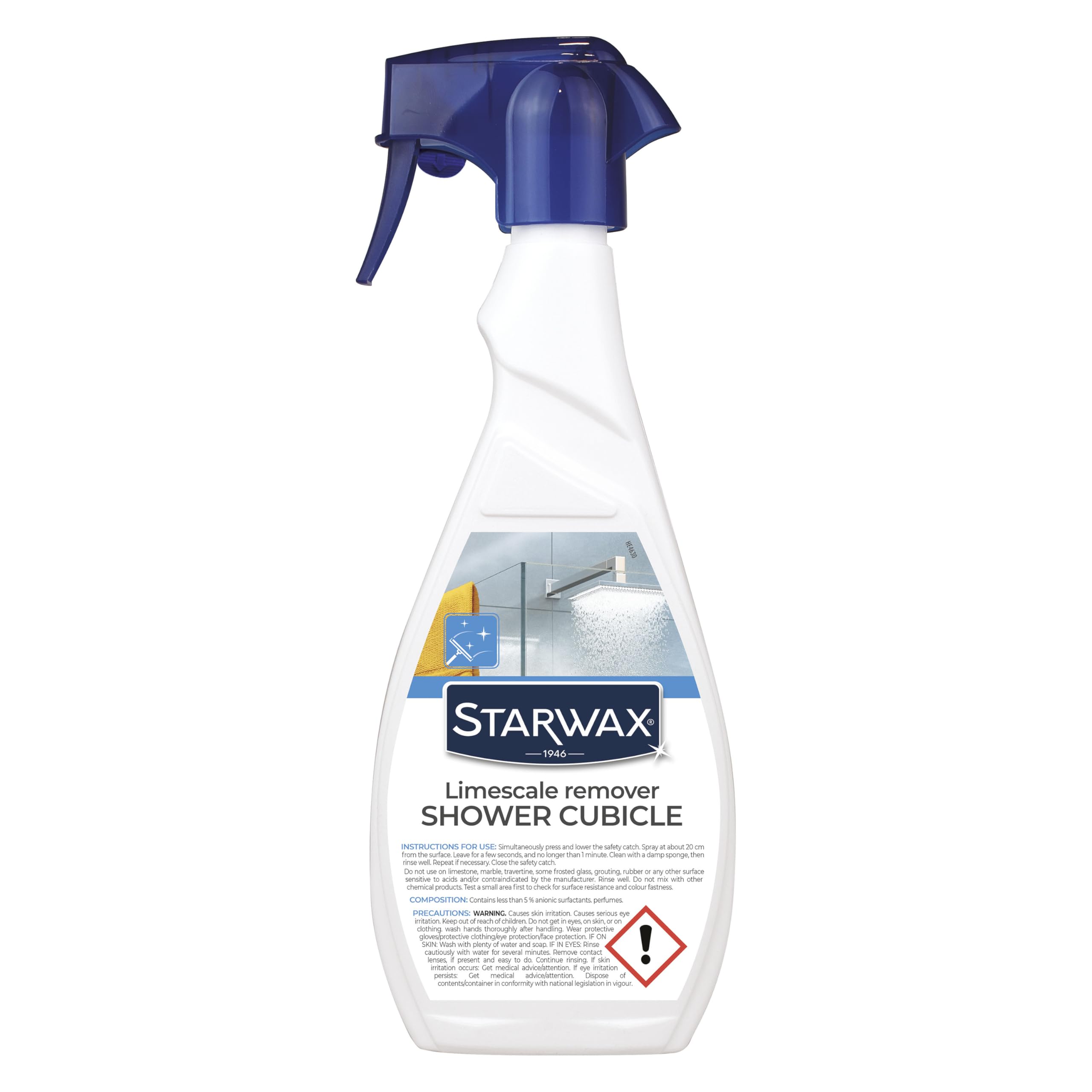 STARWAX Shower Cleaner & Limescale Remover - 500 ml | Removes Soap Scum & Water Marks 1