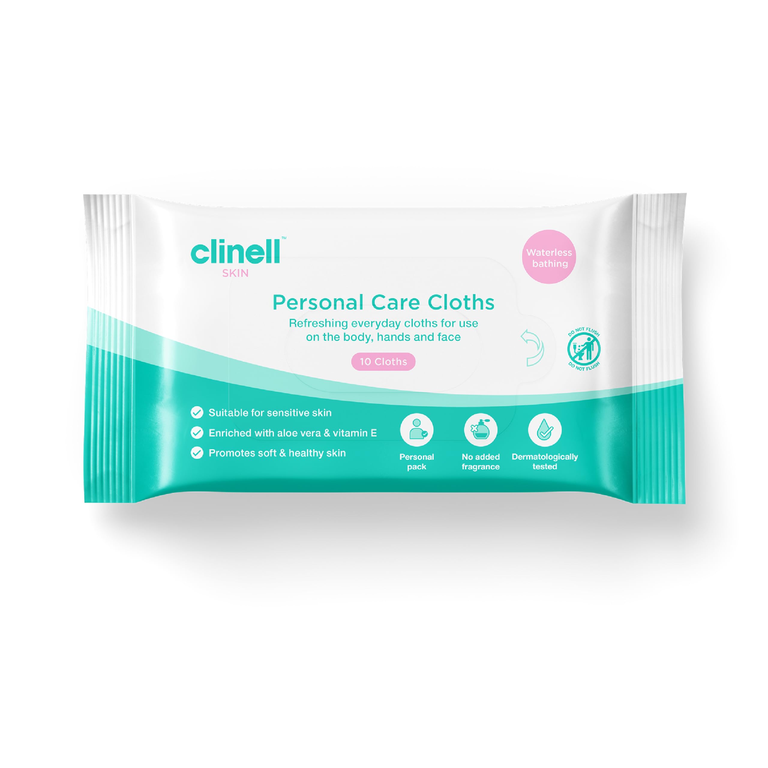 Carell Skin Refreshing Personal Care Wipes - Gentle, Alcohol-Free | 10 Count Pack 1