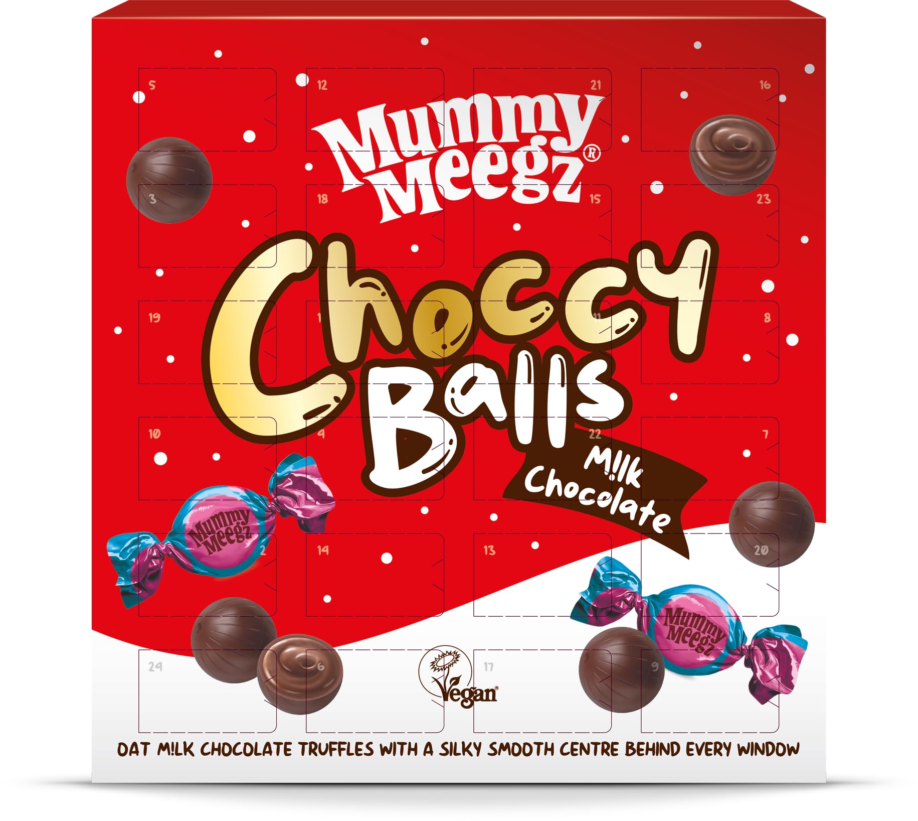 Mummy Meegz - Vegan Choccy Balls Advent Calendar - 288g