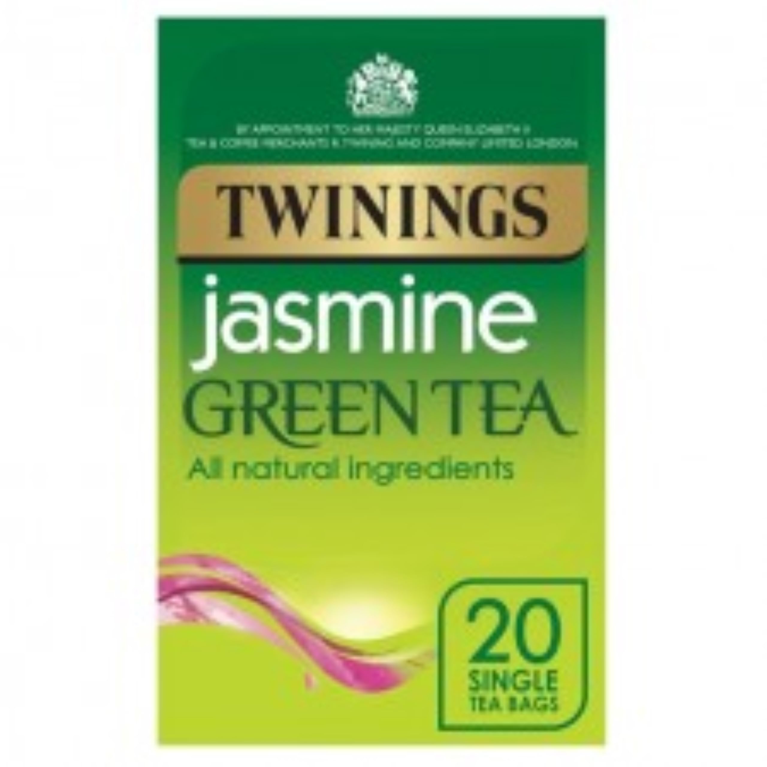 Twinings Green Tea with Jasmine Tea Bags - Promotes Relaxation & Digestion | 20 Count