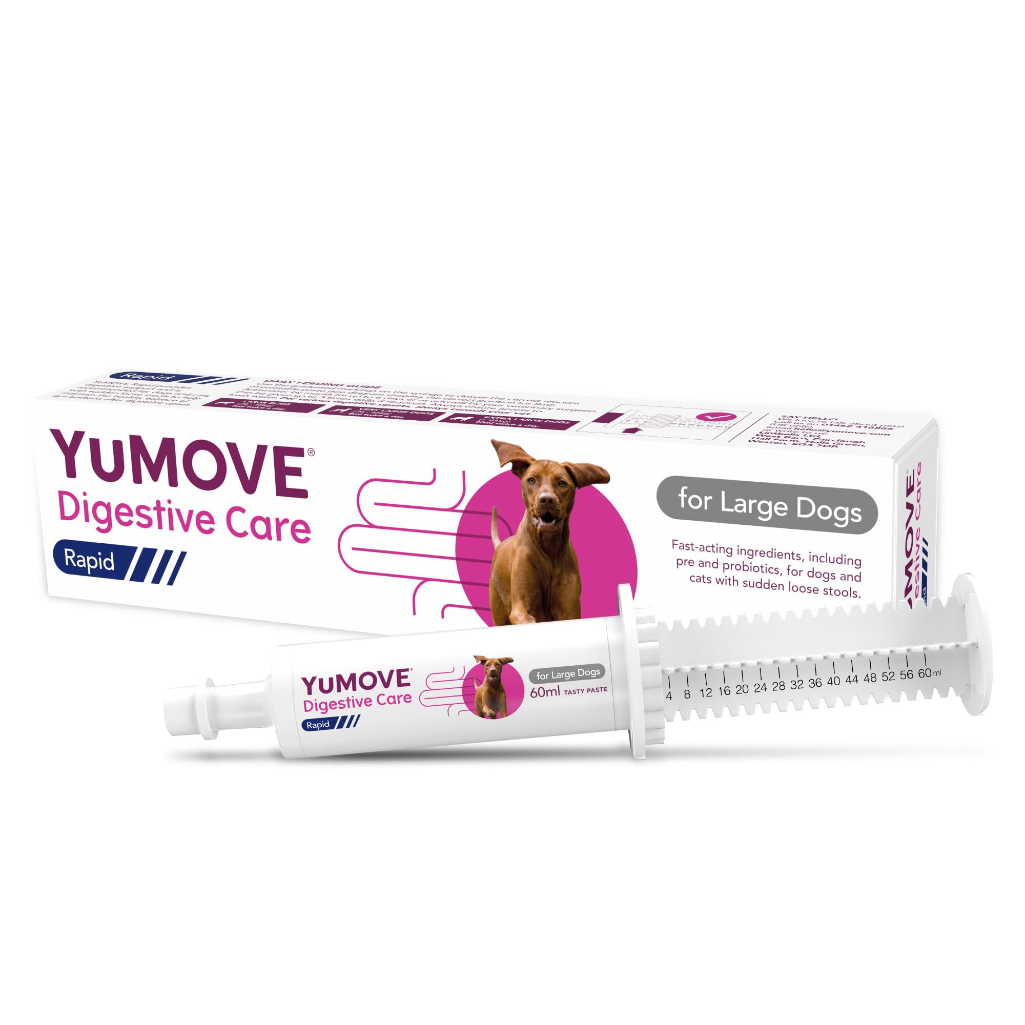 YuMOVE Digestive Care Rapid Probiotic Paste for Dogs - Fast-Acting Stool Firming Aid | 60ml 1