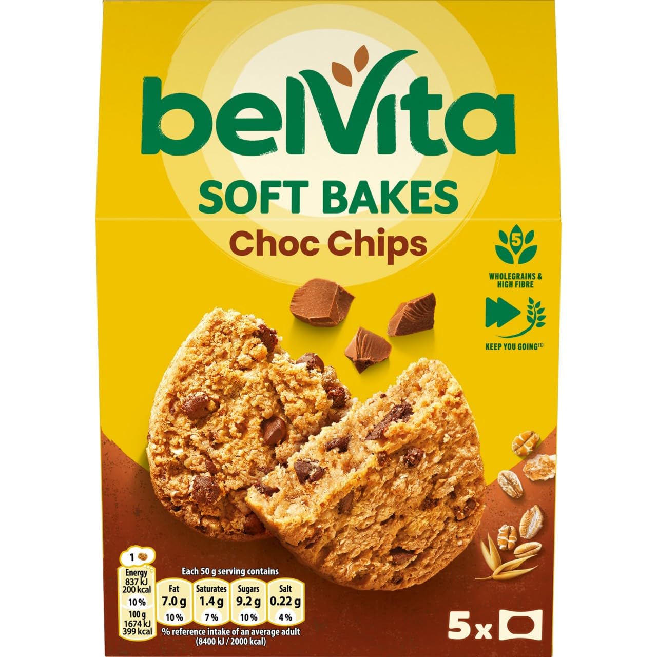 Belvita Chocolate Chip Soft Bakes Breakfast Biscuits - 250g
