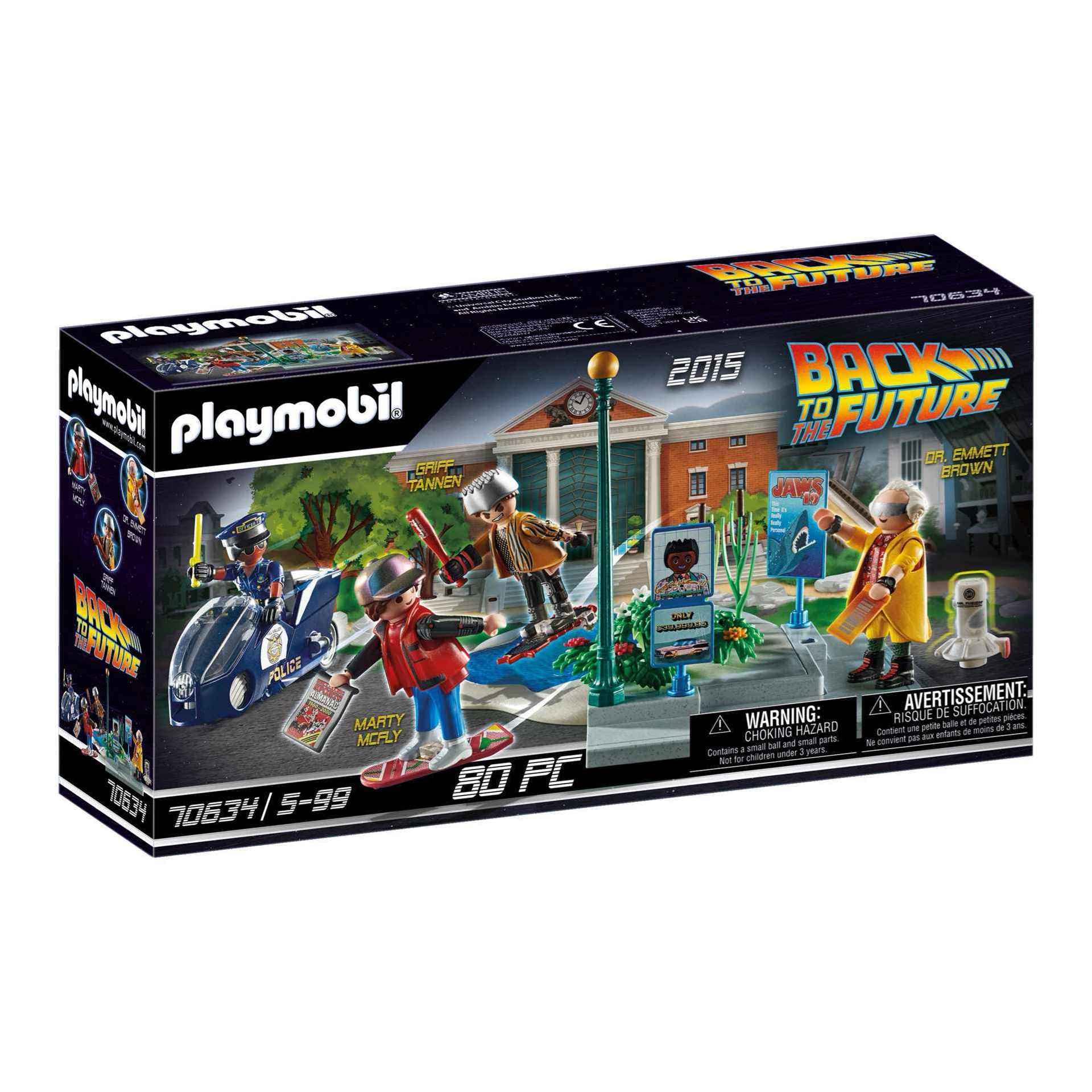 Playmobil Back to the Future Part II Hoverboard Chase - 82-Piece Playset for Ages 5+