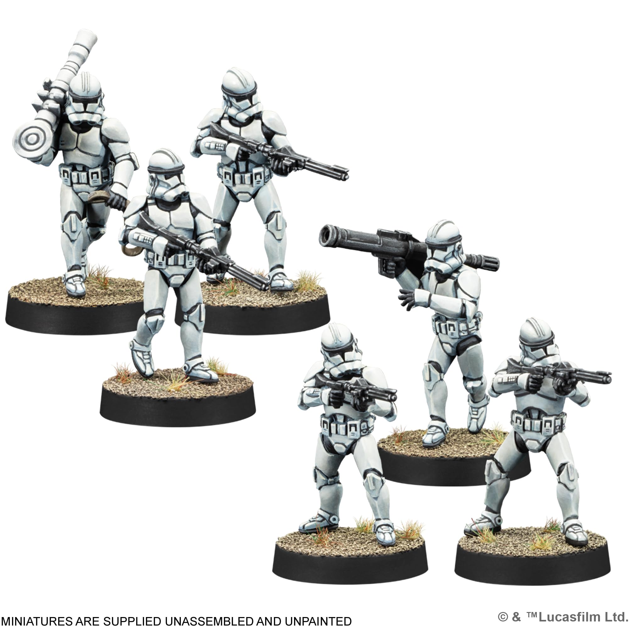 Asmodee Star Wars: Legion Clone Trooper Marksmen Miniatures Expansion 9