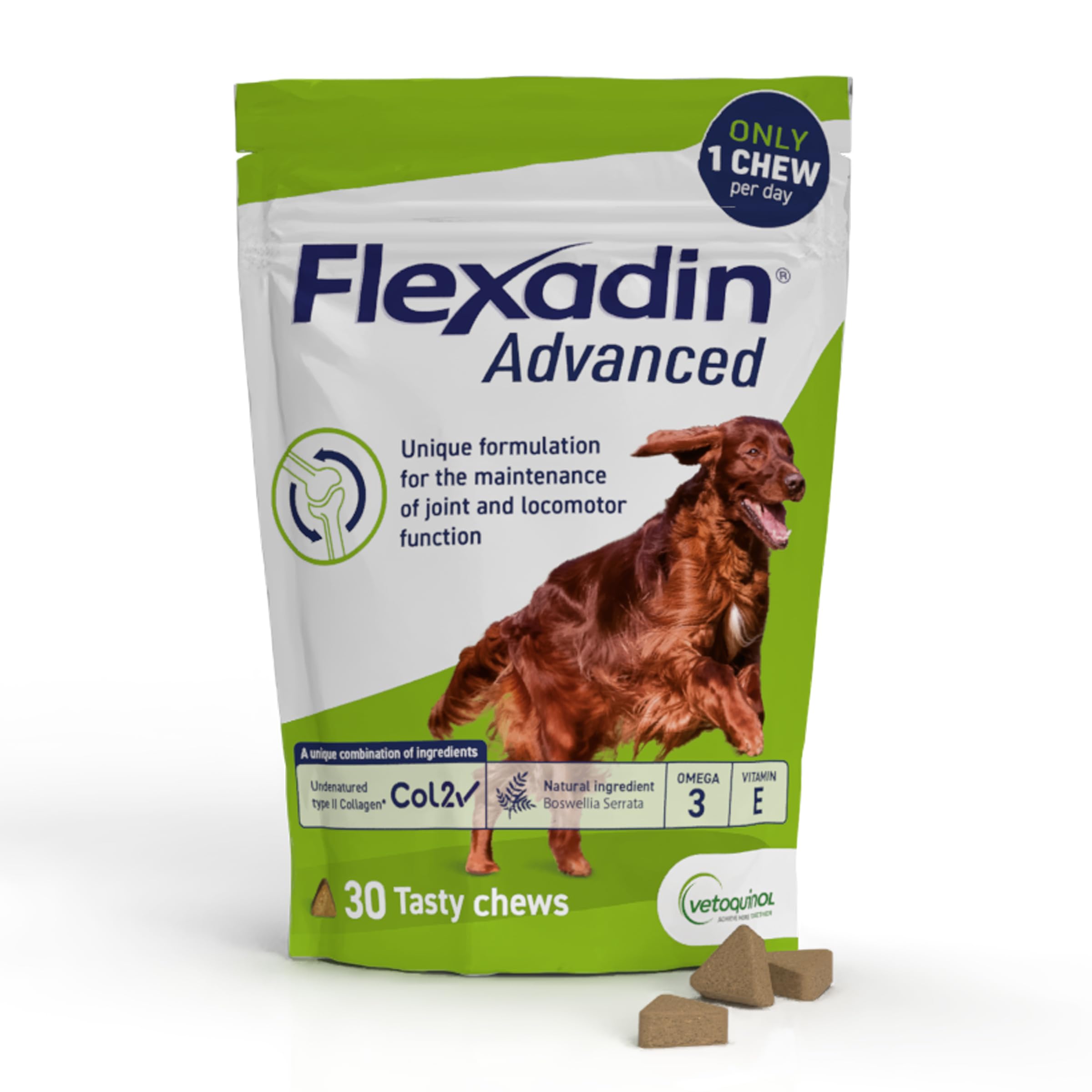 Vetoquinol Flexadin Advanced Joint Care Multivitamins for Dogs - 30 Chews