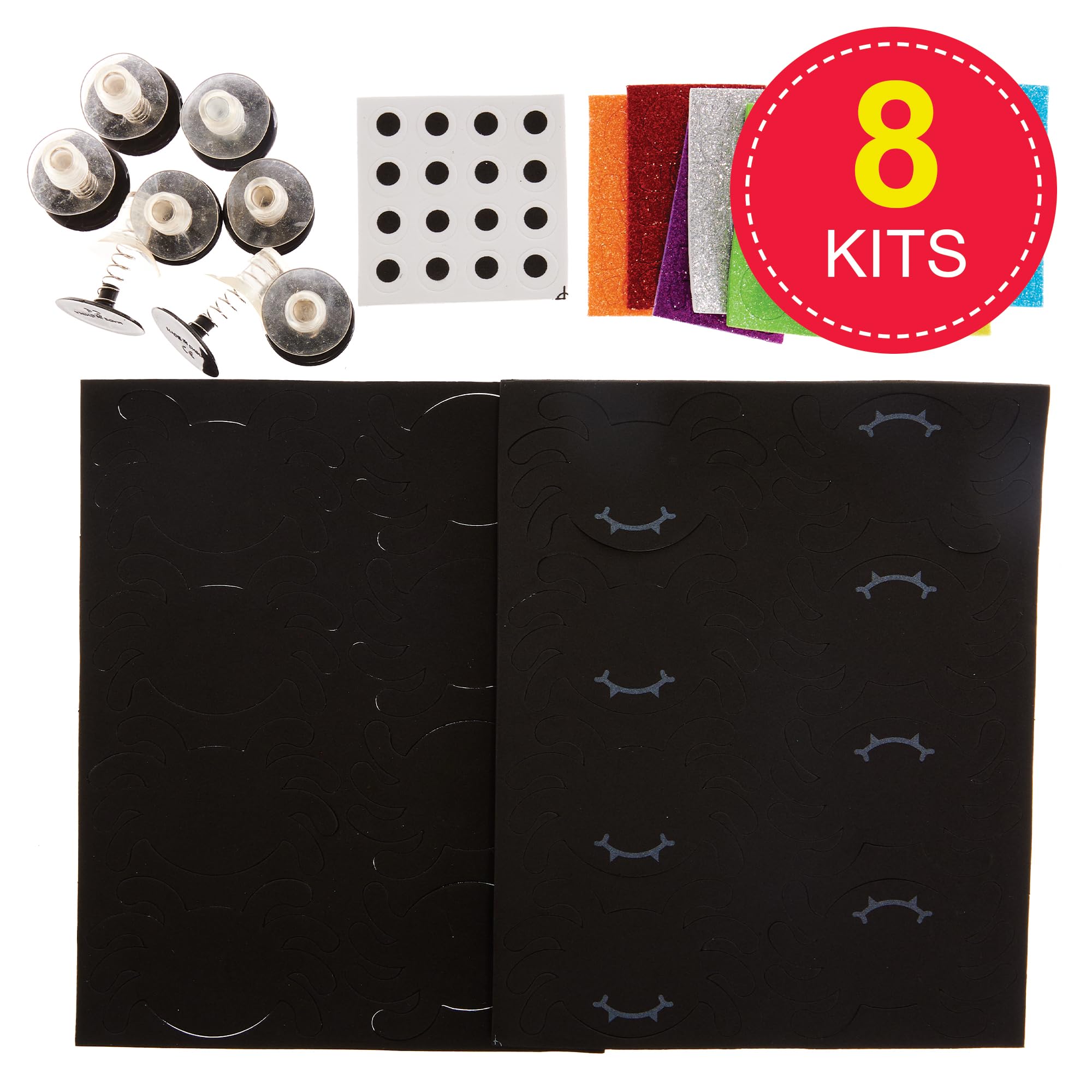 Baker Ross FX197 Spider Jump Up Craft Kit - Pack of 8 Foam Pop-Up Toys 4