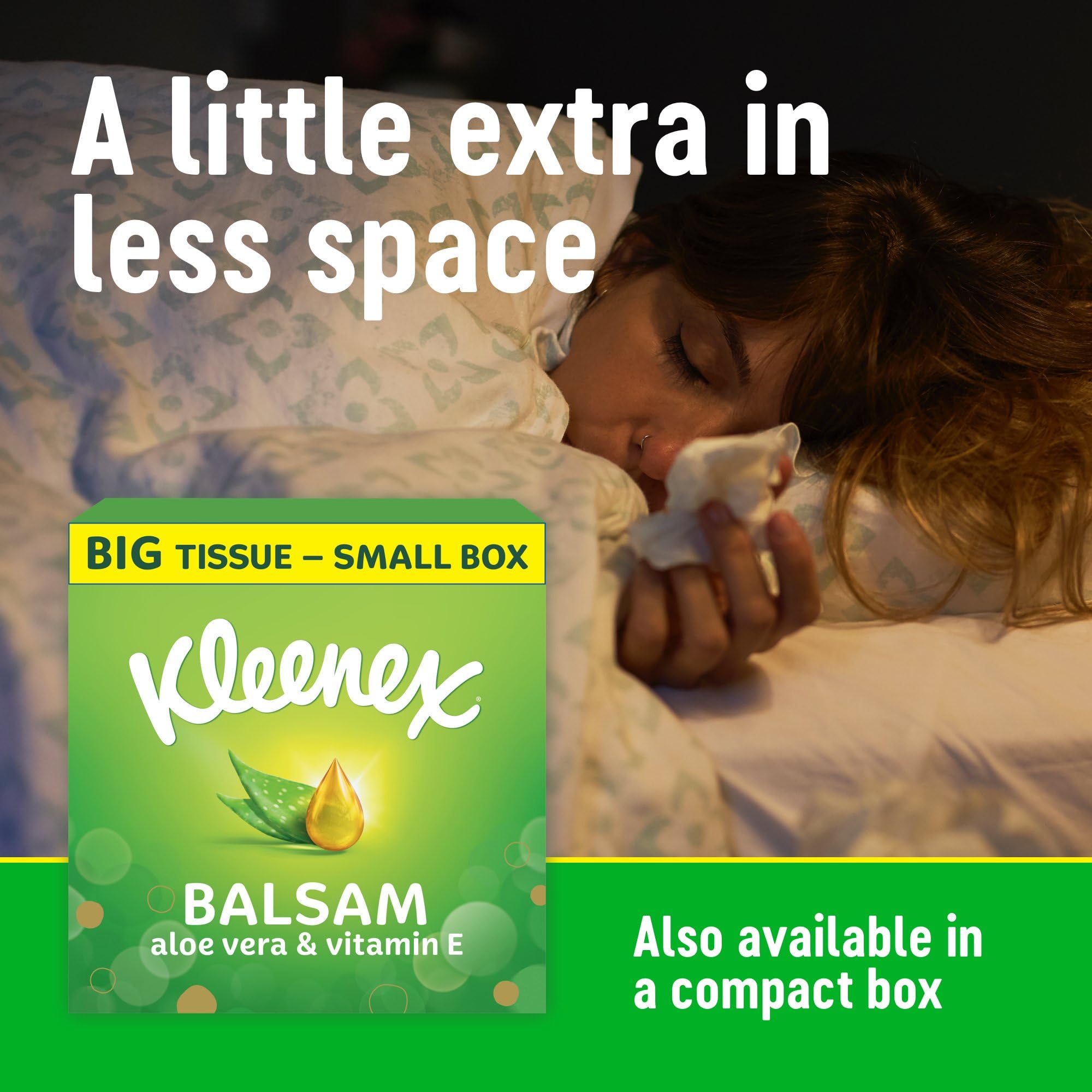 Kleenex Balsam Tissues - Soothing Balm with Aloe Vera & Vitamin E | 128 Count Twin Pack 5