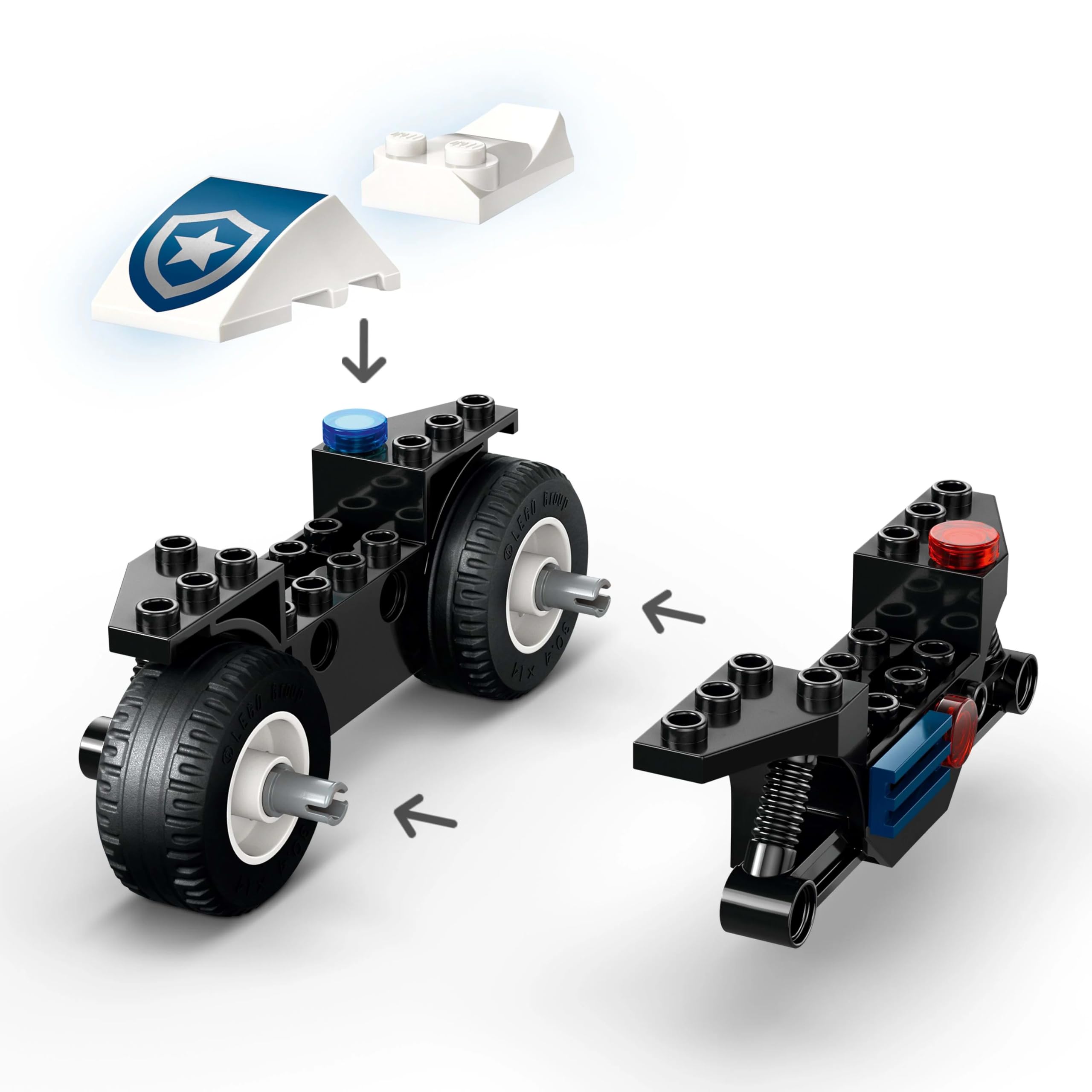 LEGO City Police Motorcycle Chase Set - Building Toy with Motorbike, 2 Minifigures, 65 Pieces for Ages 4+ 12