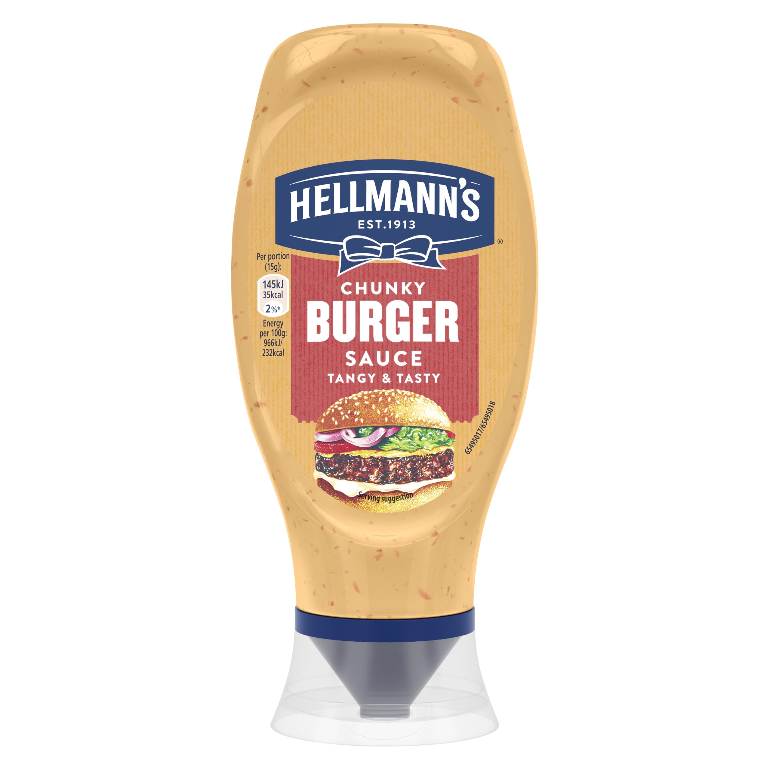 Hellmann's Chunky Burger Sauce - Creamy Texture with Gherkins & Chilli | 430ml 1