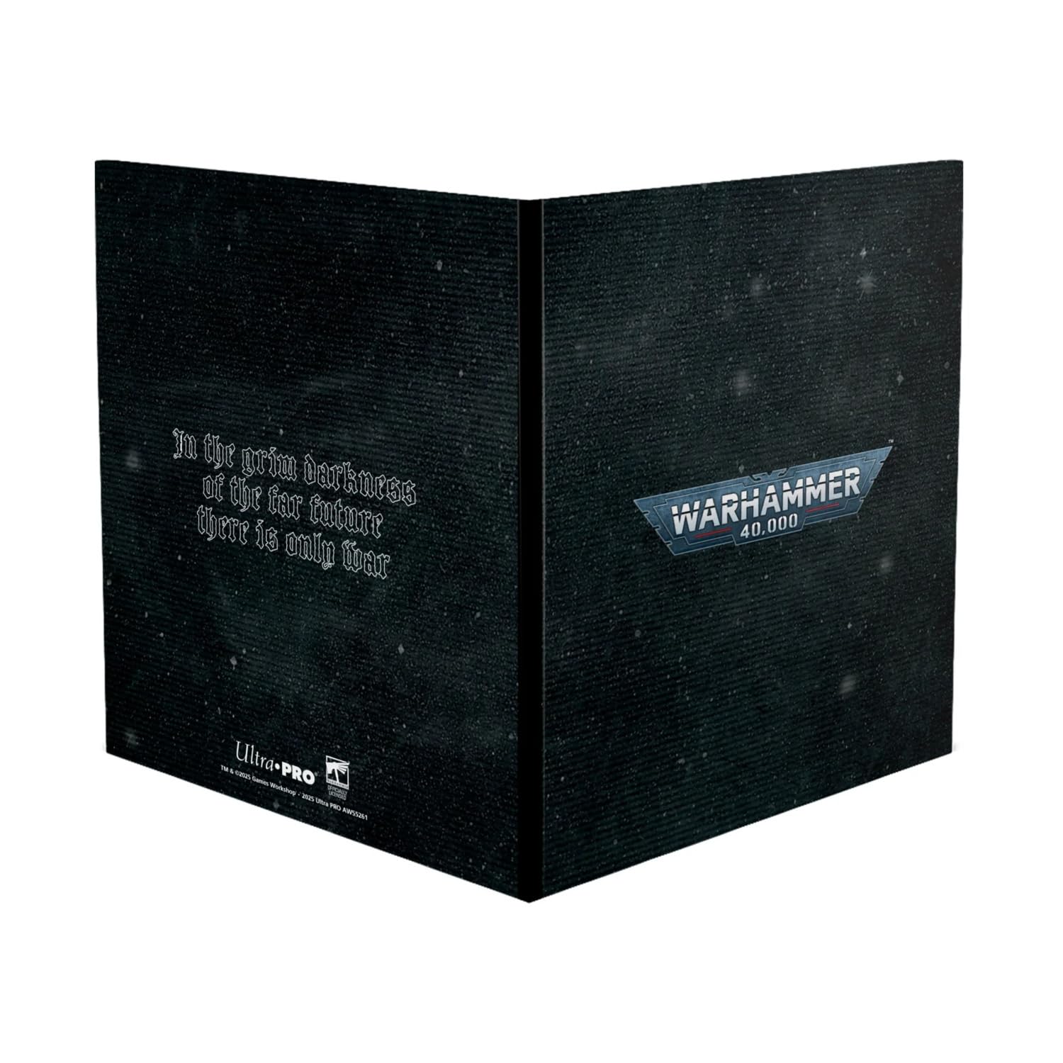 Ultra Pro Warhammer 40,000 Universal Datasheet Folio - Black | Acid-Free Storage | Includes Stickers 1