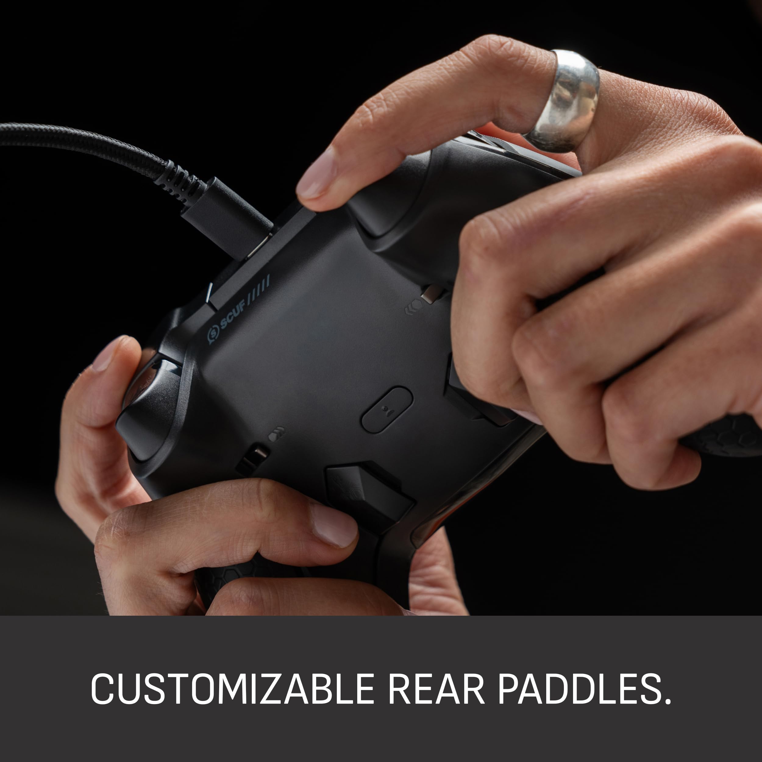 SCUF VALOR PRO Wired Performance Xbox Controller – Customisable Back Paddles, Hall Effect Thumbsticks, Steel Grey 3
