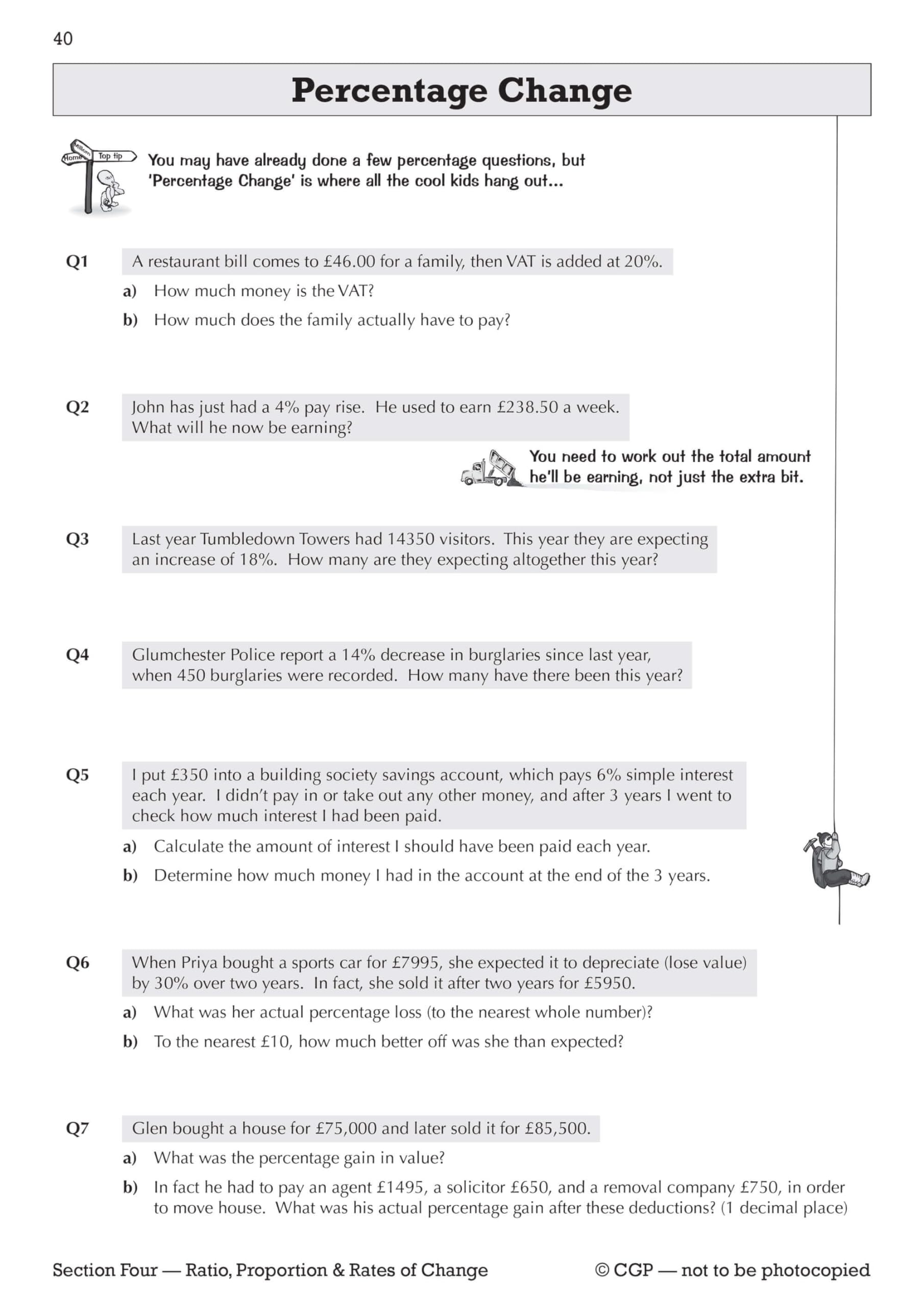 CGP KS3 Maths Workbook - Higher Level Practice Questions with Answers | Paperback | 2023 6