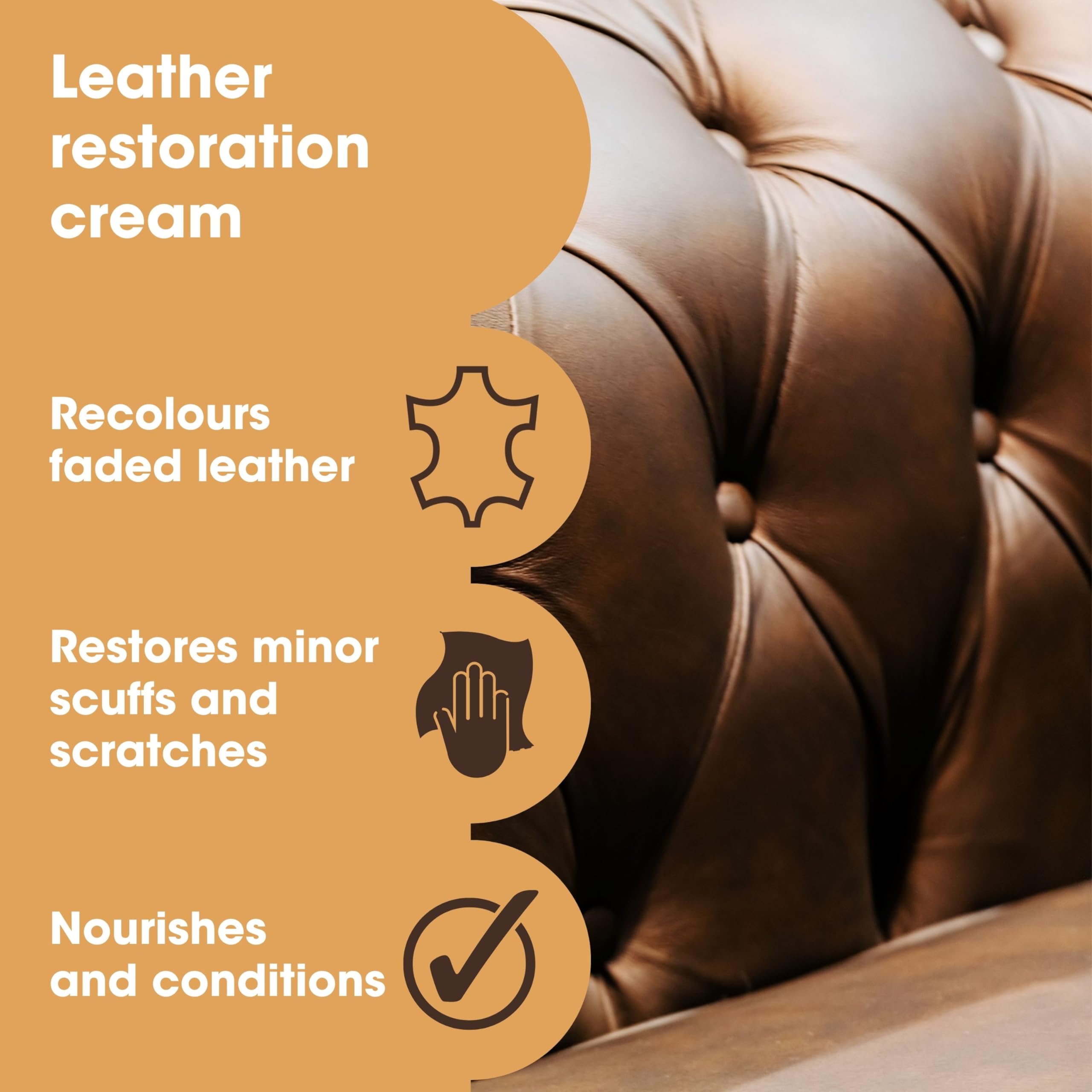 Furniture Clinic Leather Recolouring Balm - Navy Blue for Sofas, Car Seats & Shoes 4