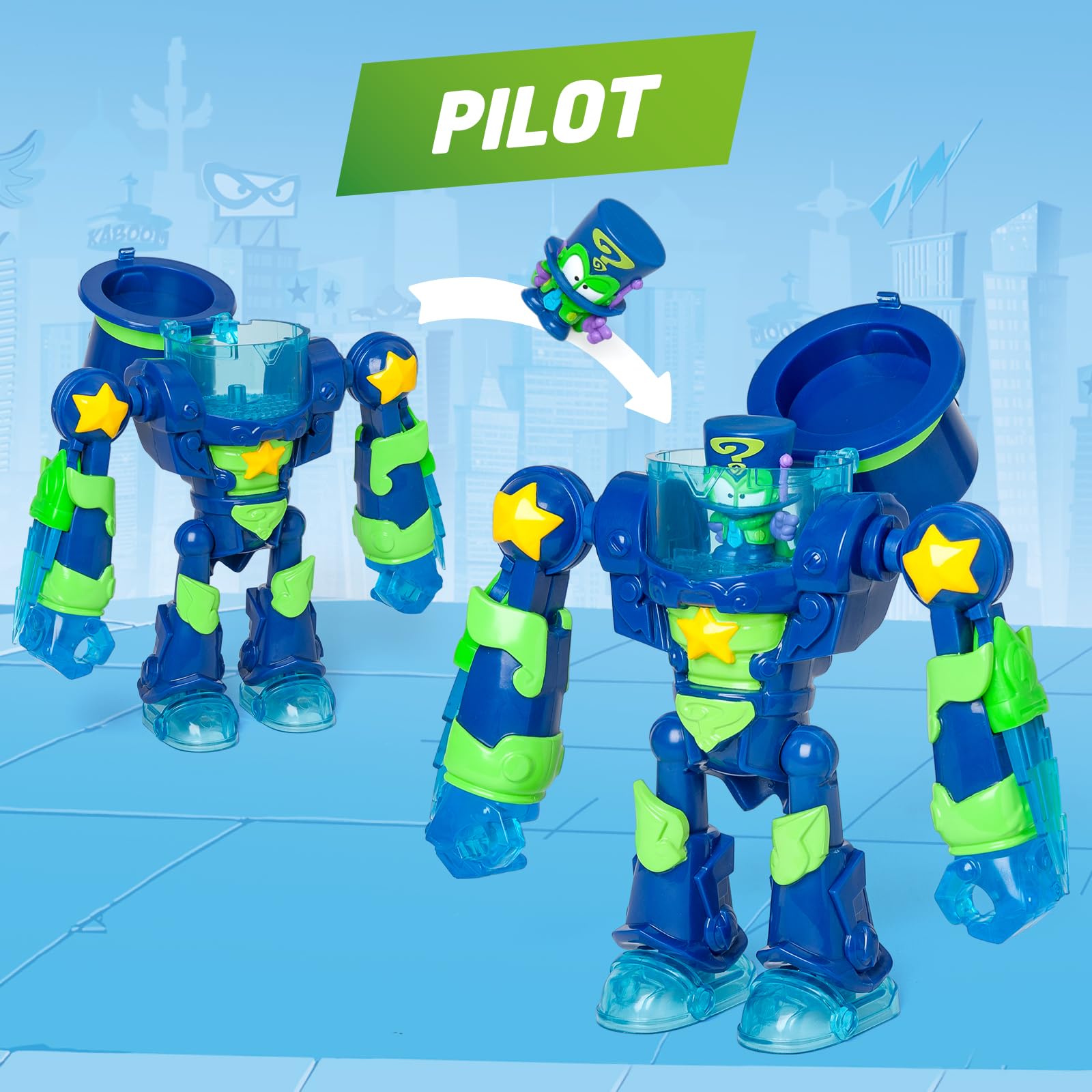 SUPERTHINGS RIVALS OF KABOOM Enigma's Ultra Striker Robot Playset | Exclusive Enigma Figure | Ages 3+ 6