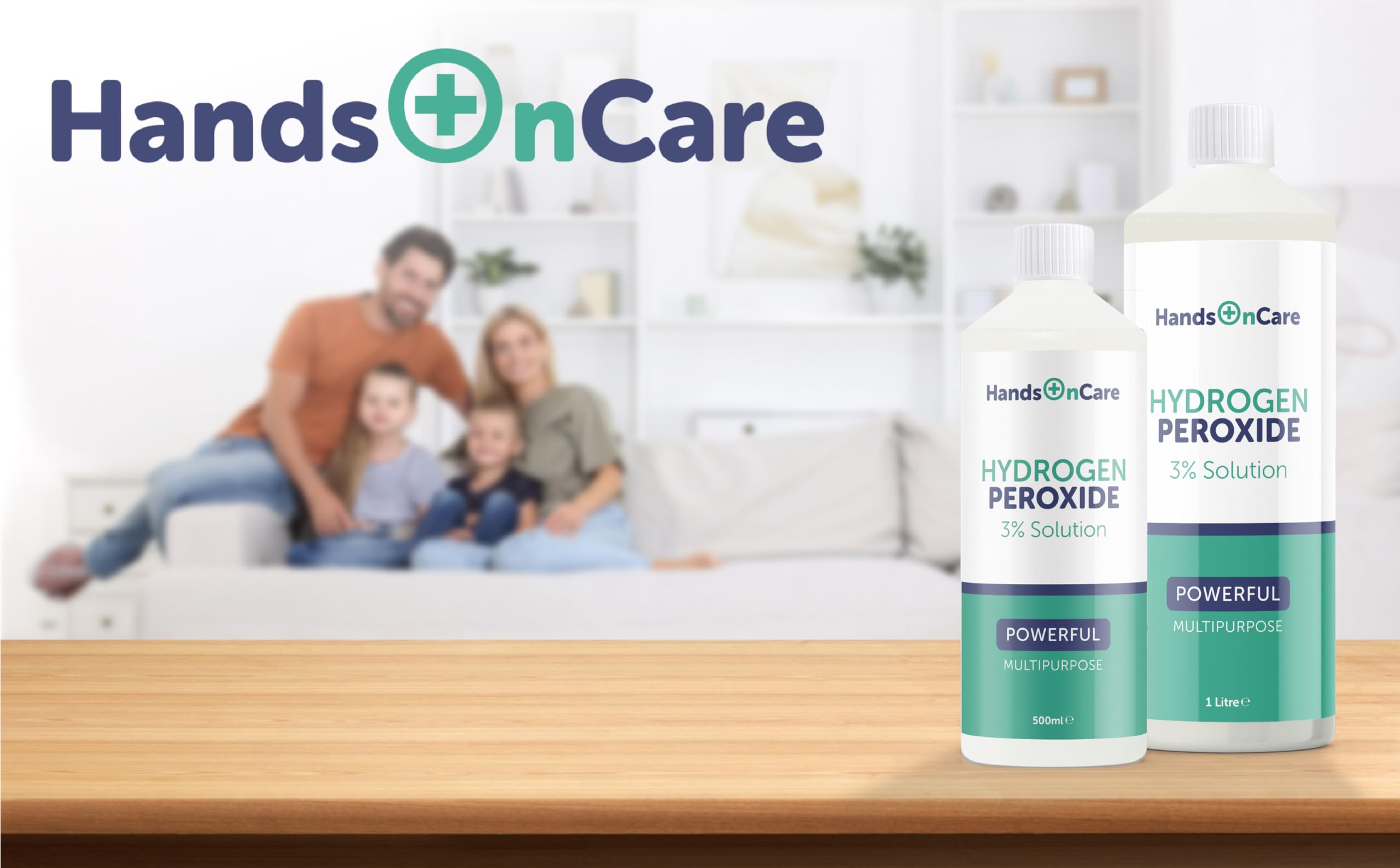 HandsOnCare Hydrogen Peroxide 3% All-Purpose Cleaner & Stain Remover | 500ml Liquid | Unscented 7