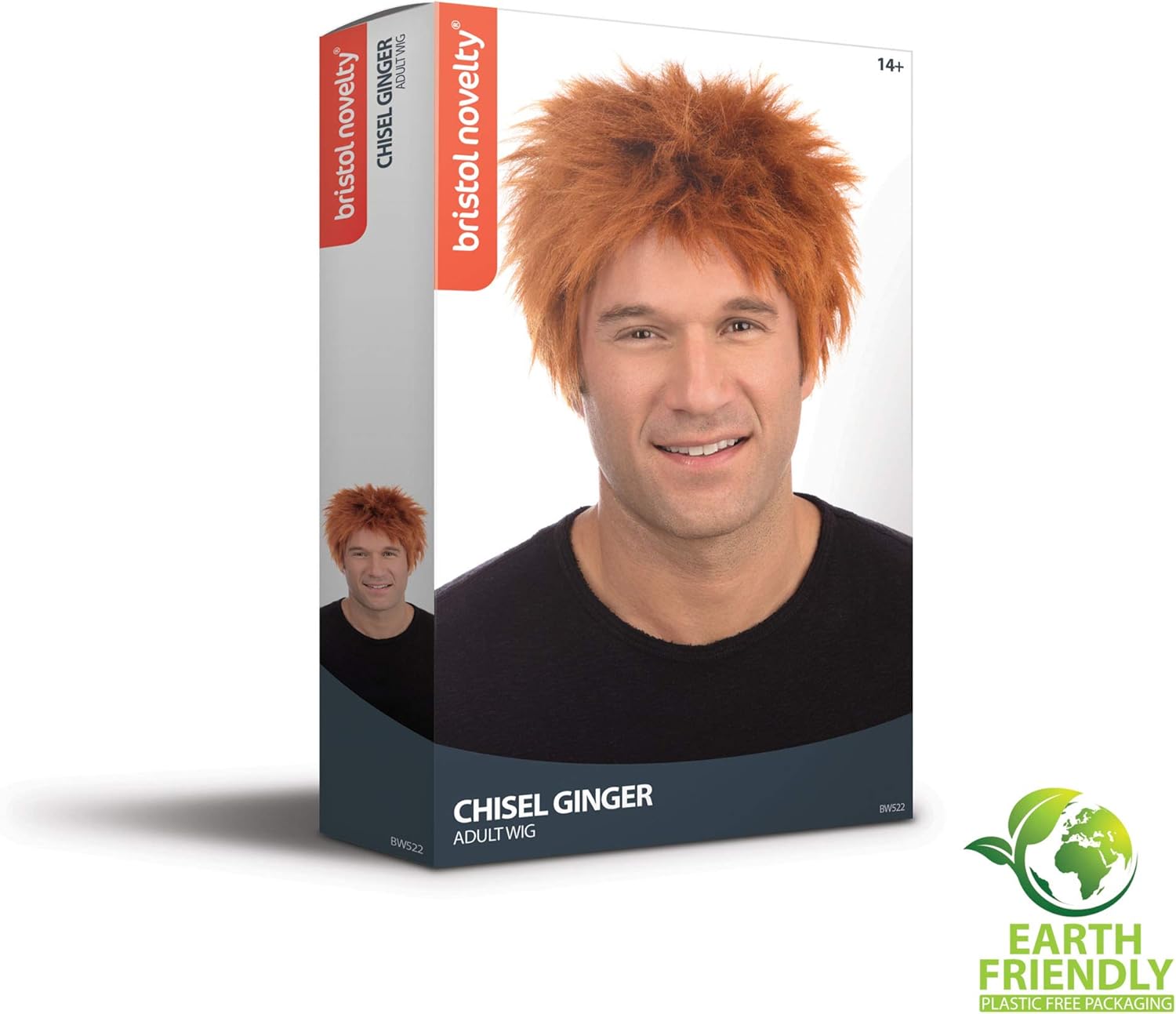 Bristol Novelty Chisel Ginger Wig, One Size 2