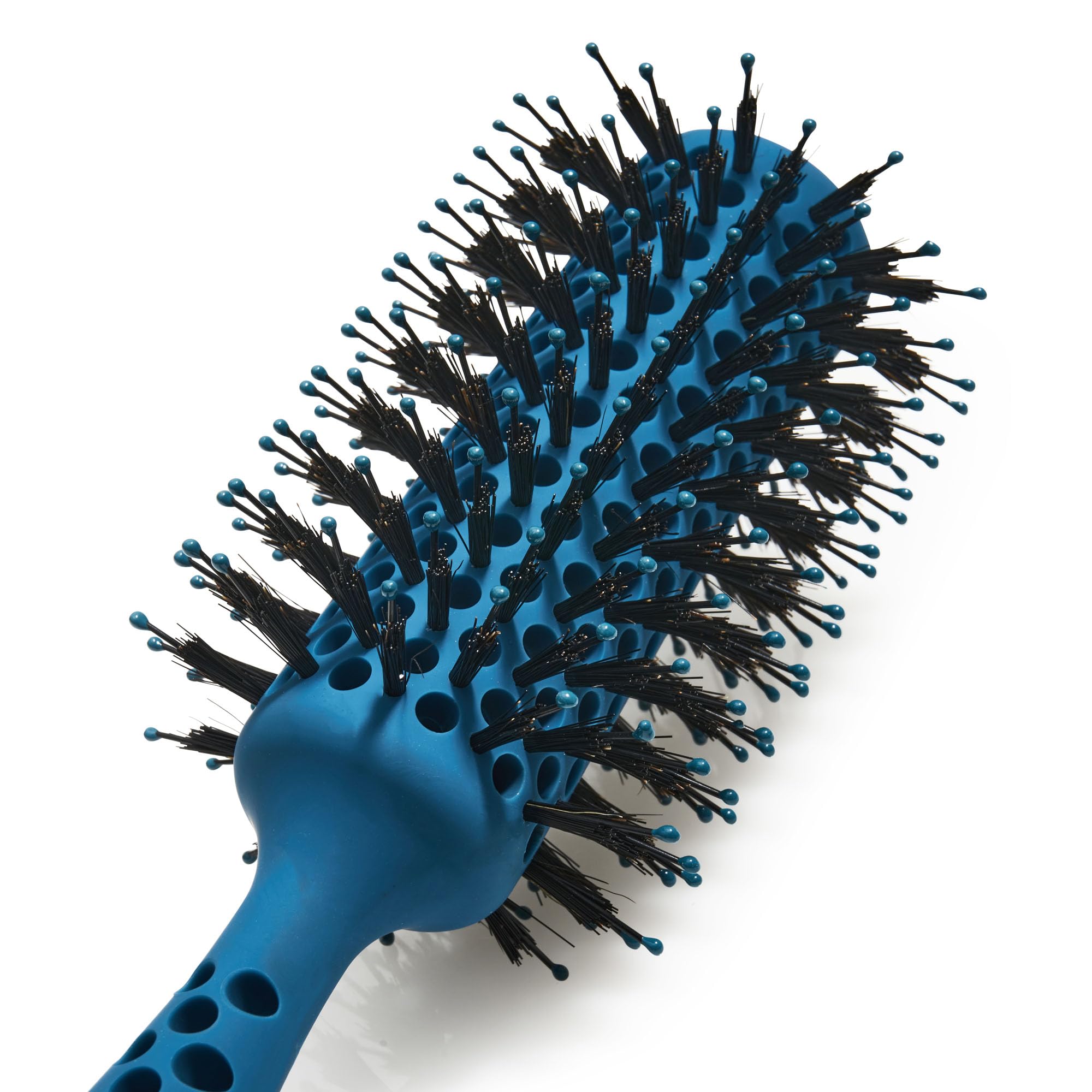 THE KNOT DR. Round Hair Brush - Thermal Barrel for Blow Drying | FLEXALIT Bristles | Blue 5
