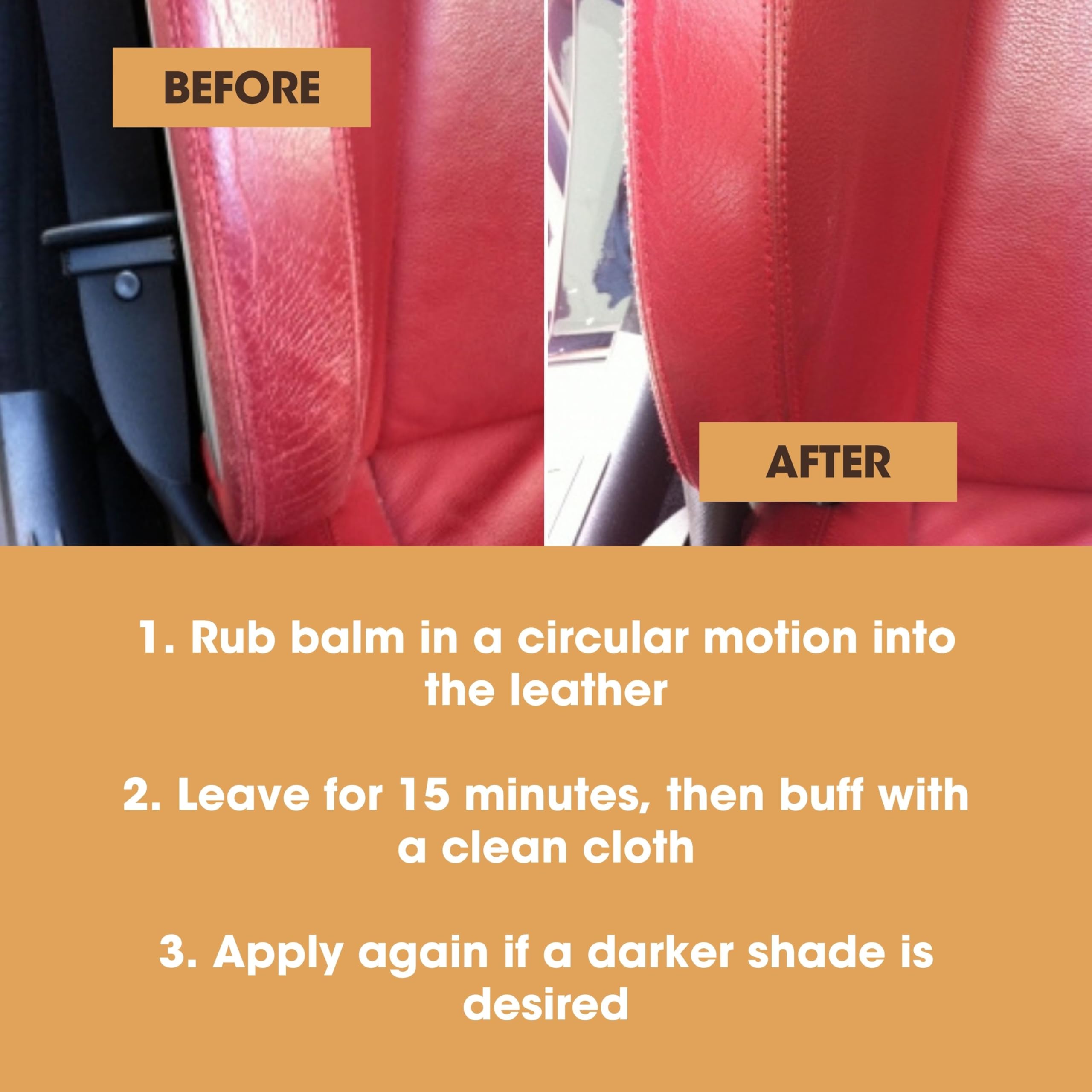 Furniture Clinic Leather Recolouring Balm - Navy Blue for Sofas, Car Seats & Shoes 5
