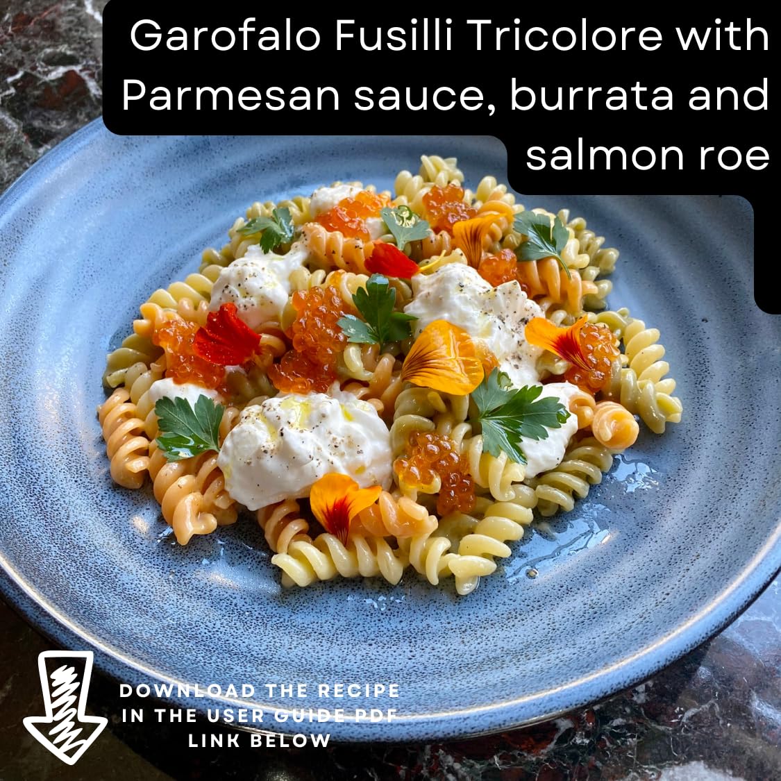 Garofalo Fusilli Tricolore Italian Dried Pasta with Spinach and Tomato | 500g | Bronze Die Cut