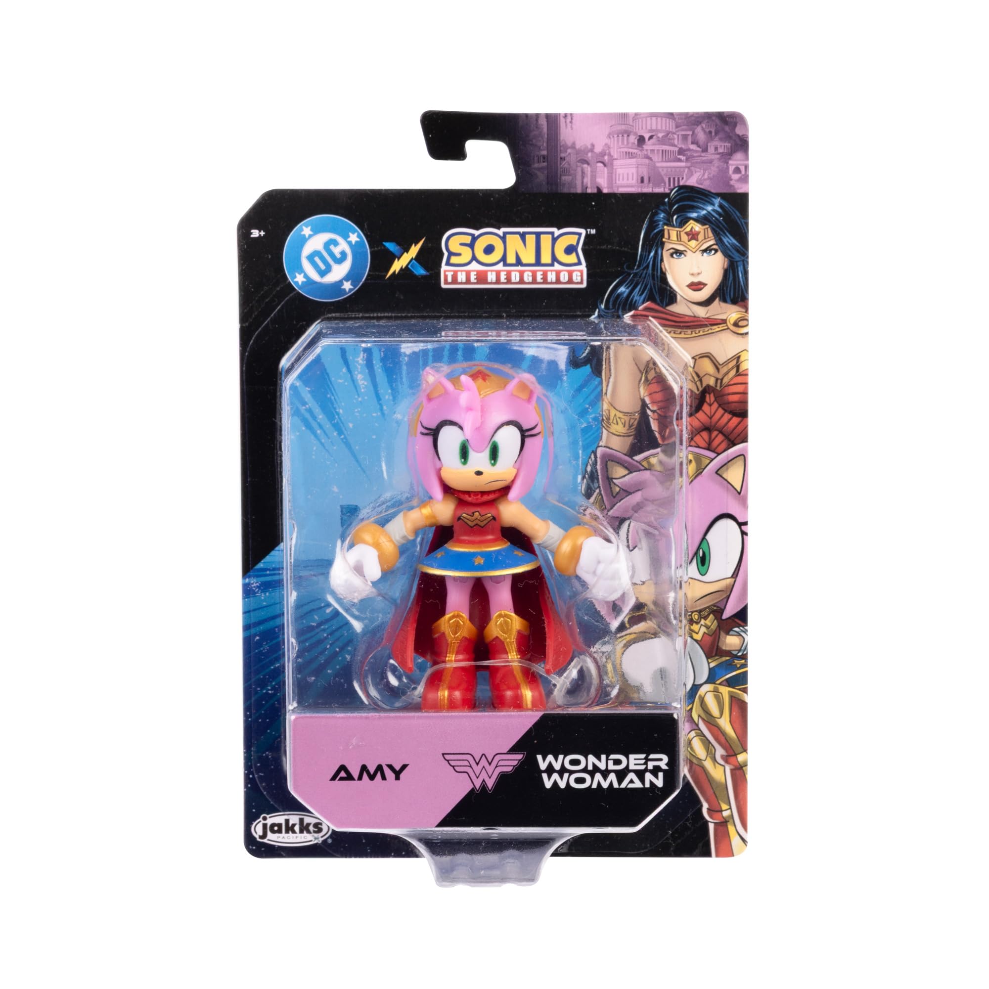 Sonic The Hedgehog Amy as Wonder Woman Action Figure - 2.5" / 6.35cm | Highly Articulated | Collector's Grade 2